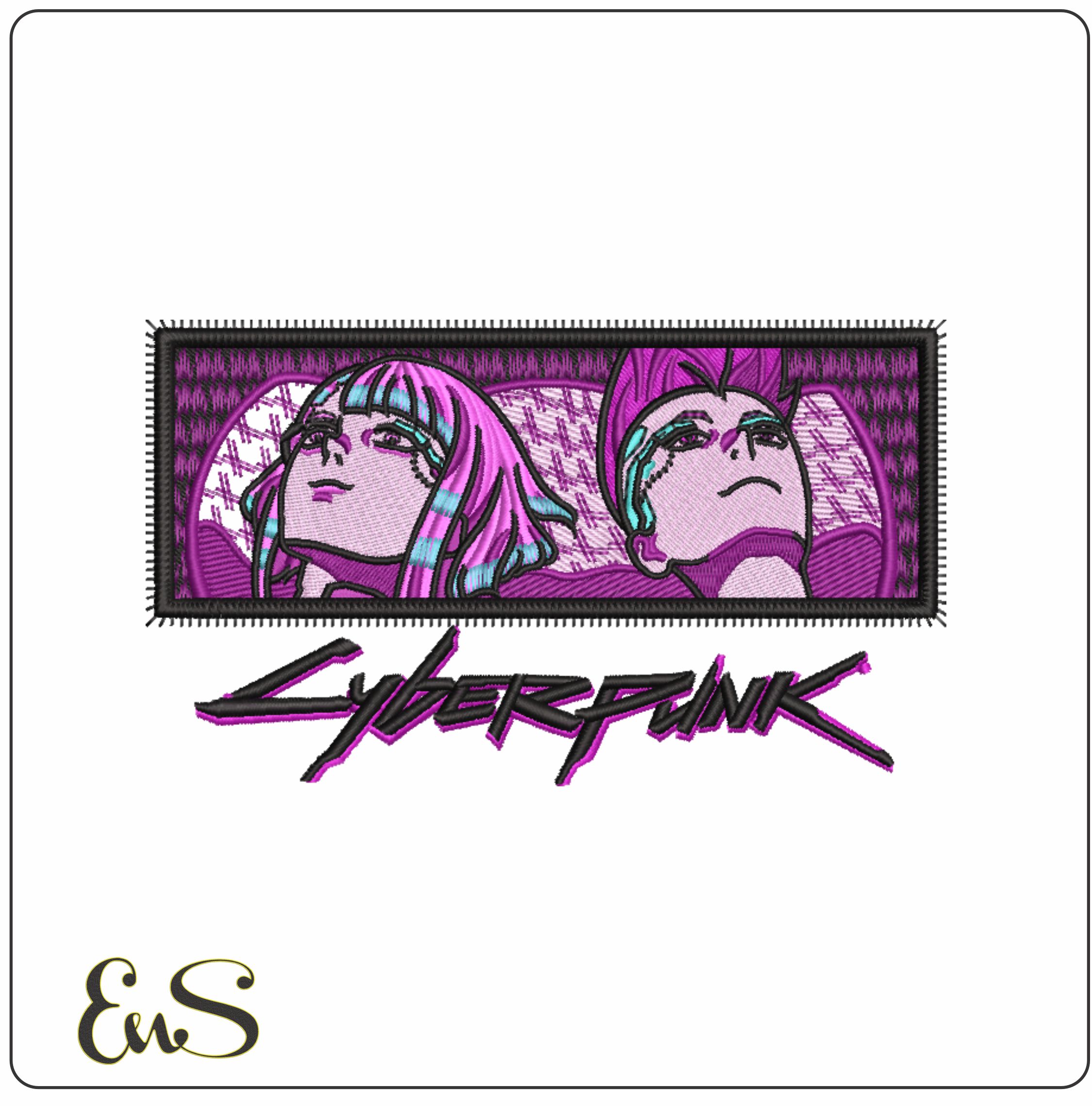 Cyber Punk- Elegant embroidery design file - instant download