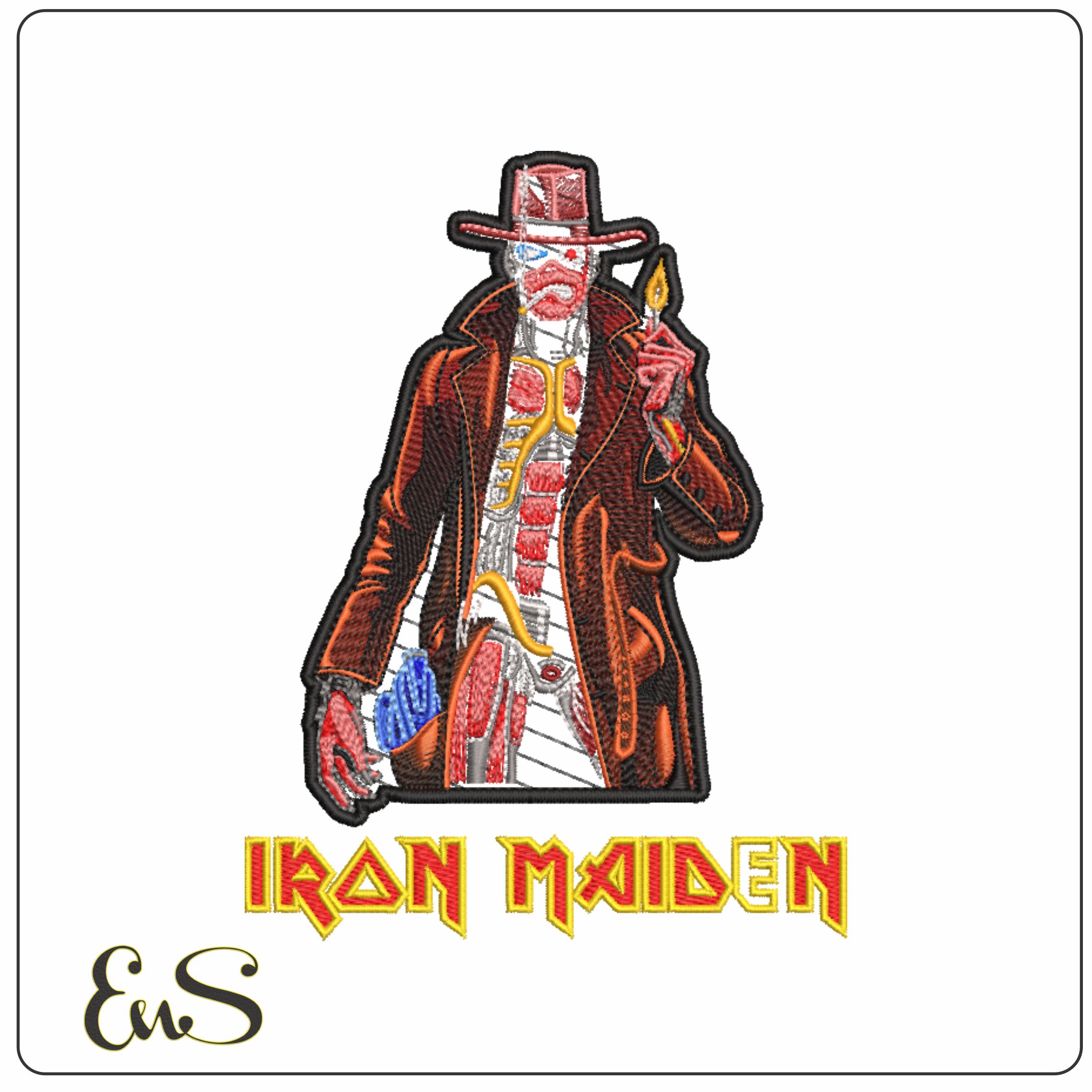 Eddie Stranger Iron Maiden- Elegant embroidery design file - instant download