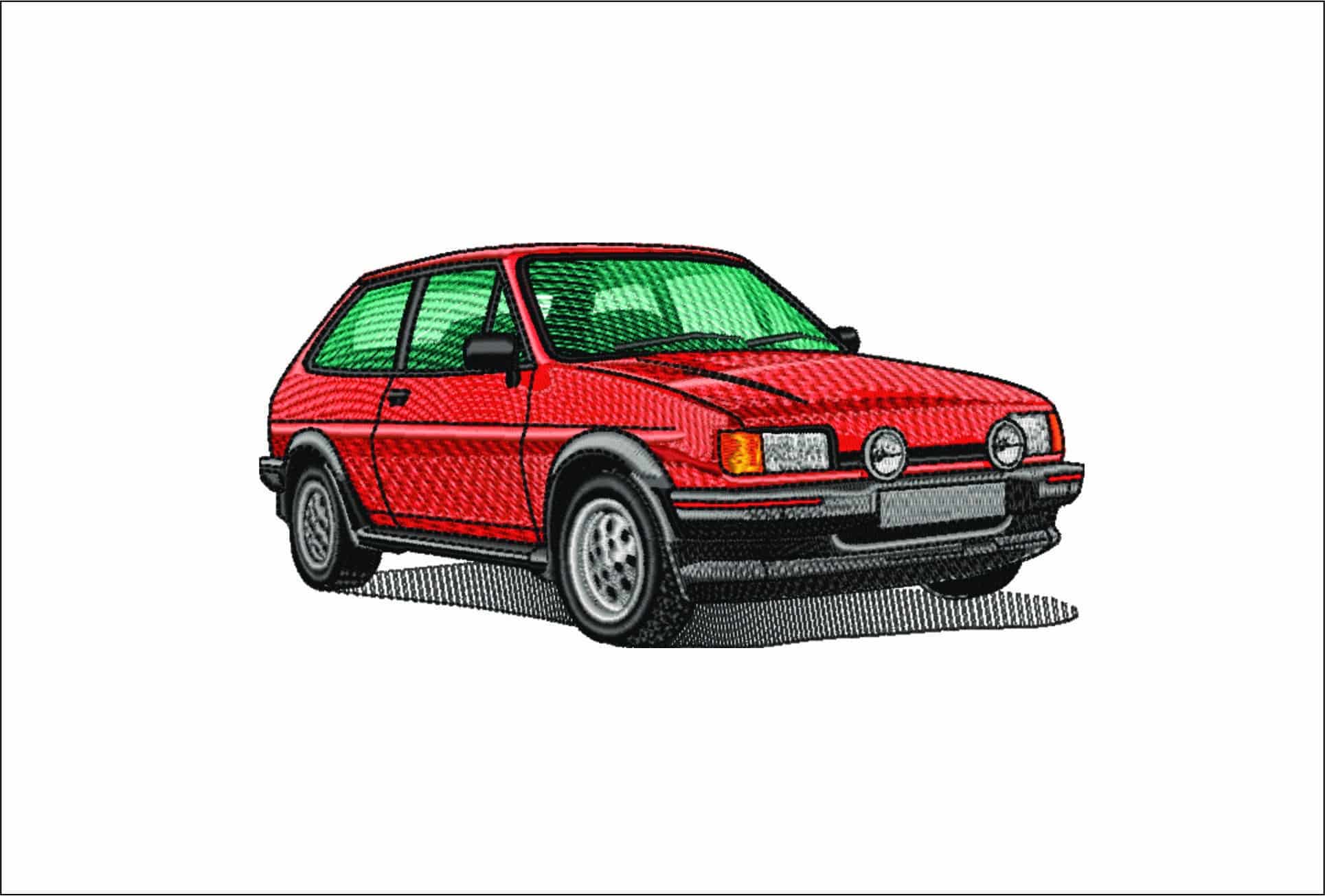 Fiesta XR2- Elegant embroidery design file - instant download