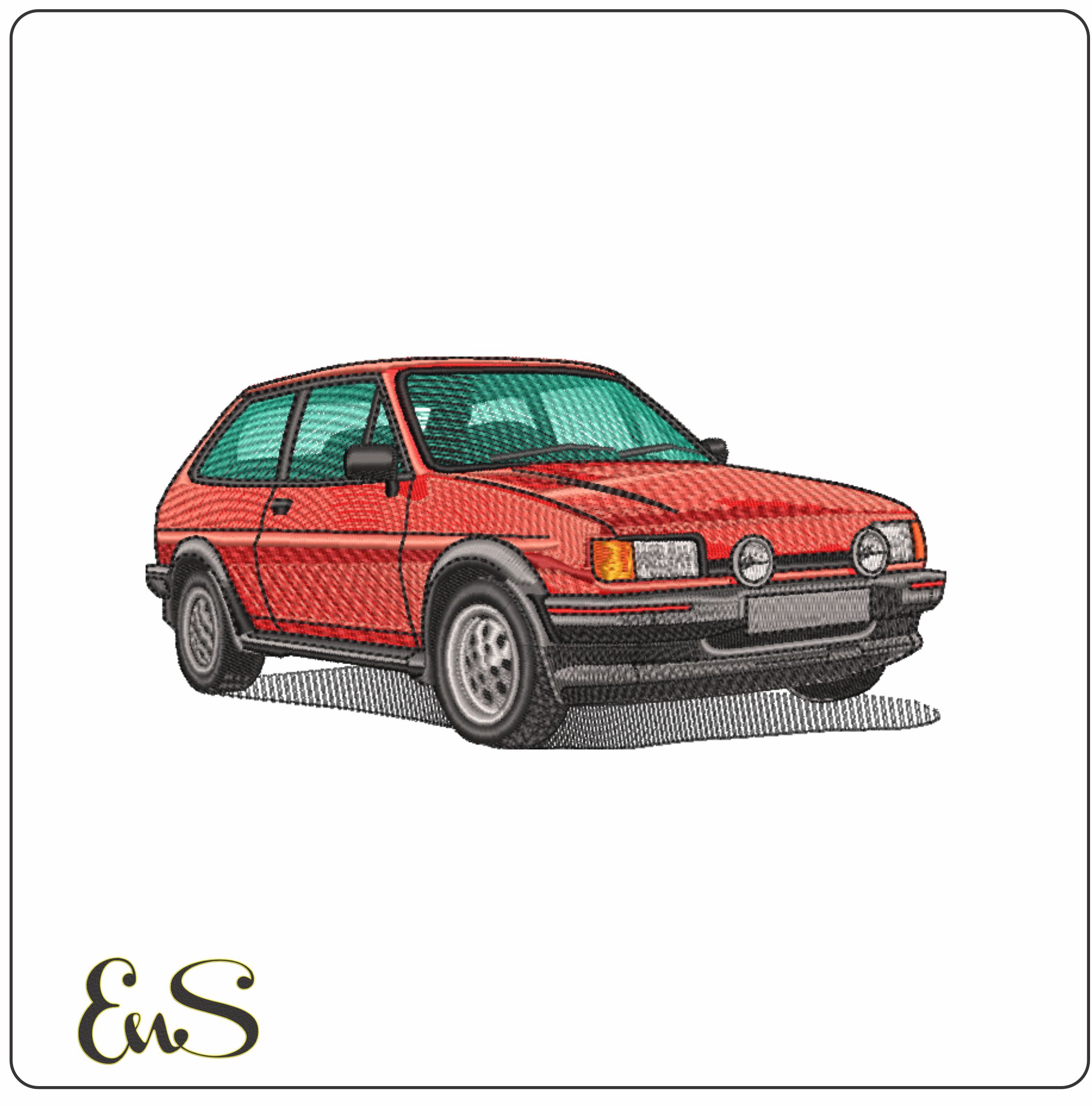 Fiesta XR2- Elegant embroidery design file - instant download