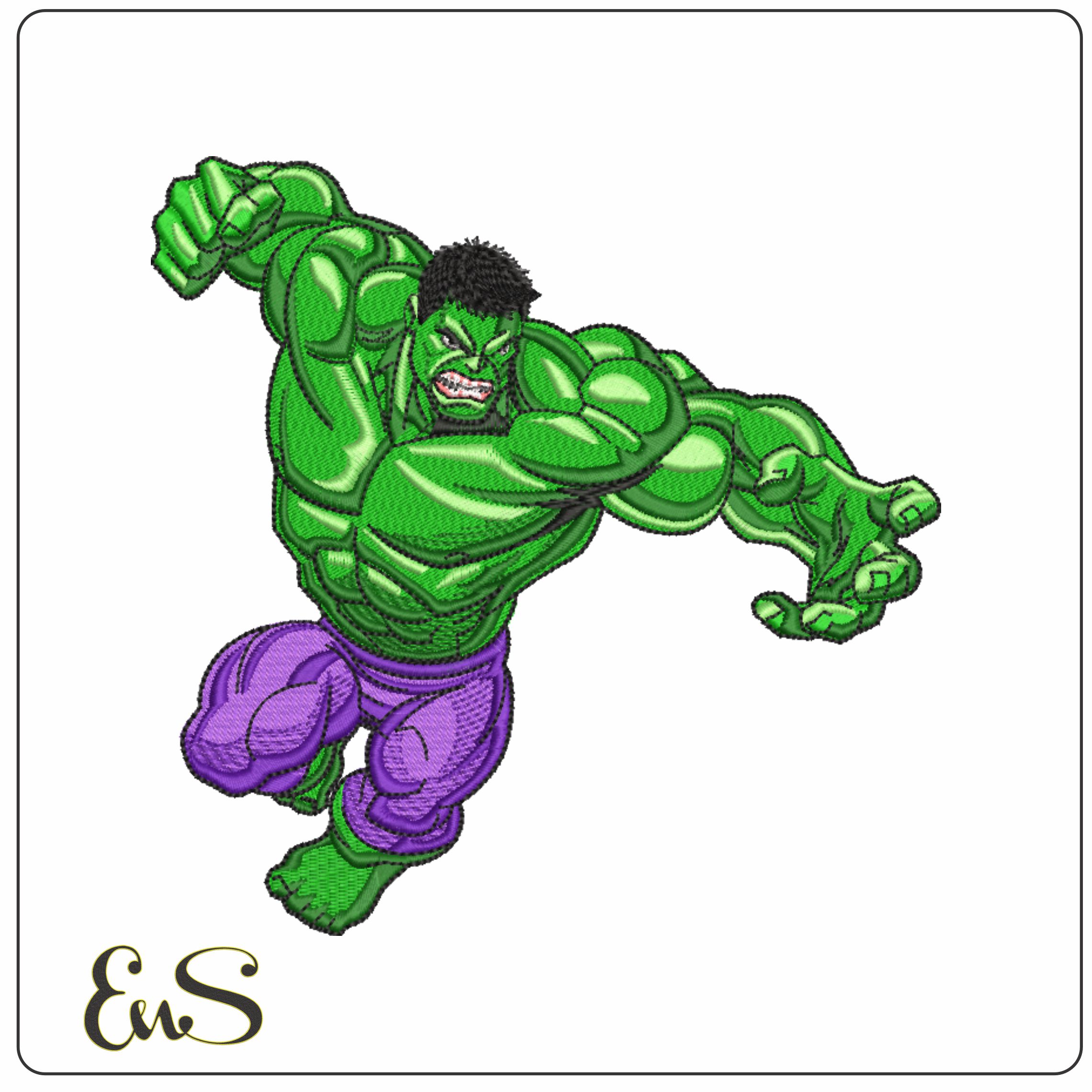 Hulk Ready to Smash- Elegant embroidery design file - instant download