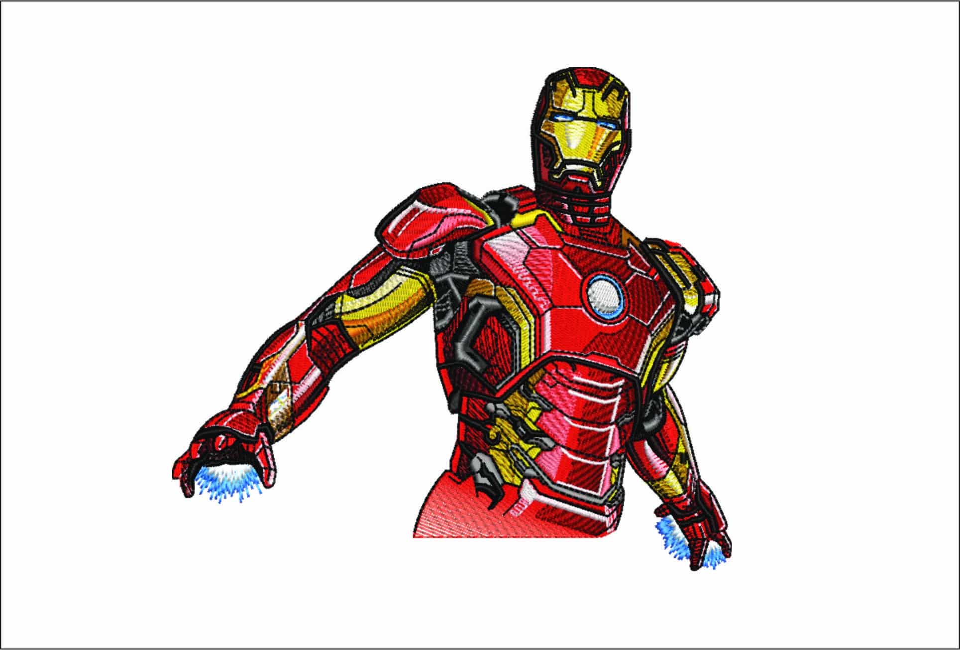 IronMan Take off- Elegant embroidery design file - instant download