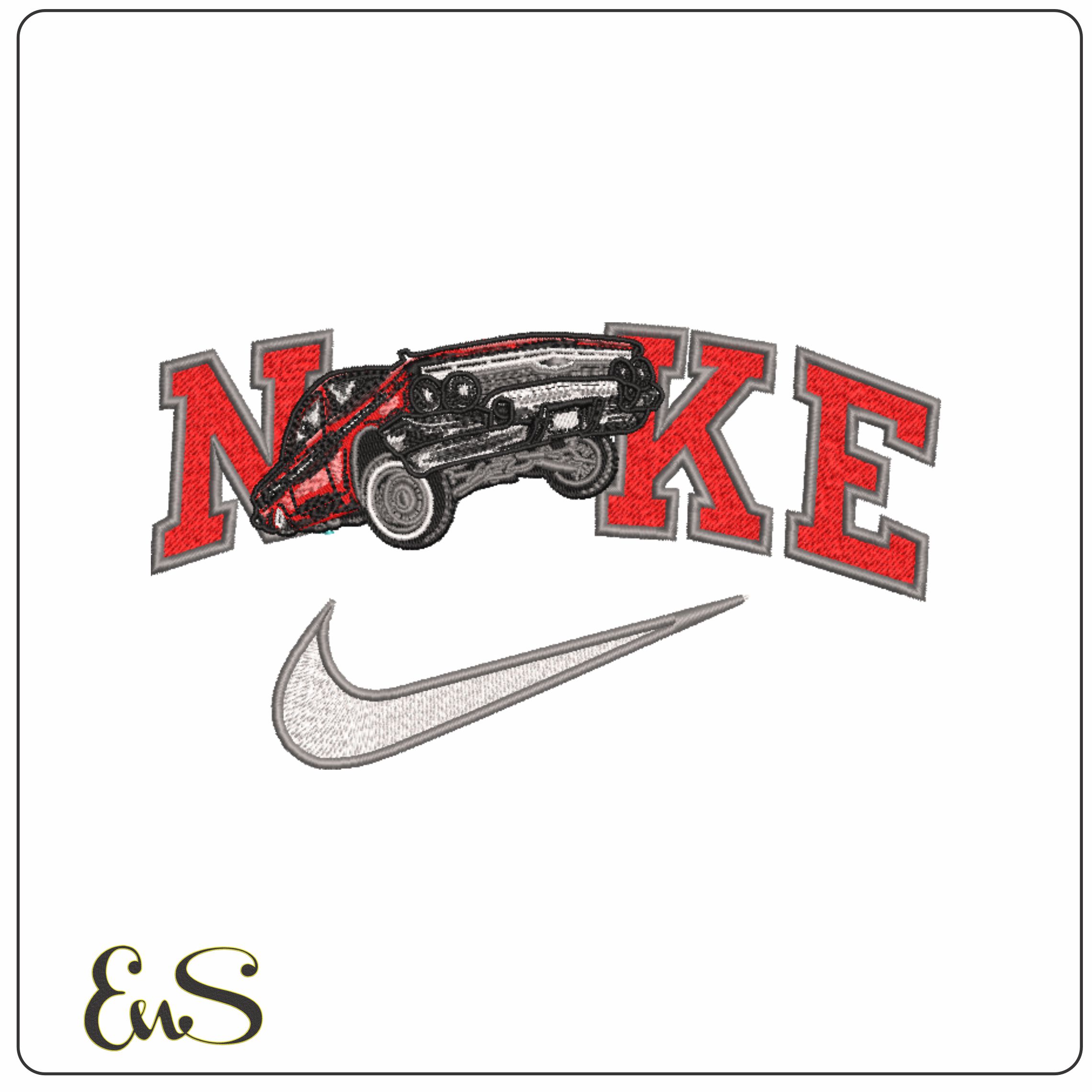 Nike Low Rider- Elegant embroidery design file - instant download