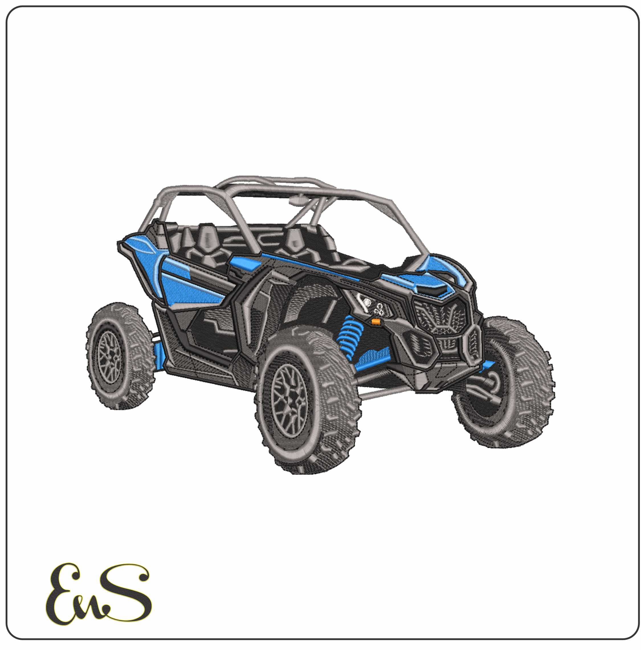 Off Road Dune Buggy- Elegant embroidery design file - instant download