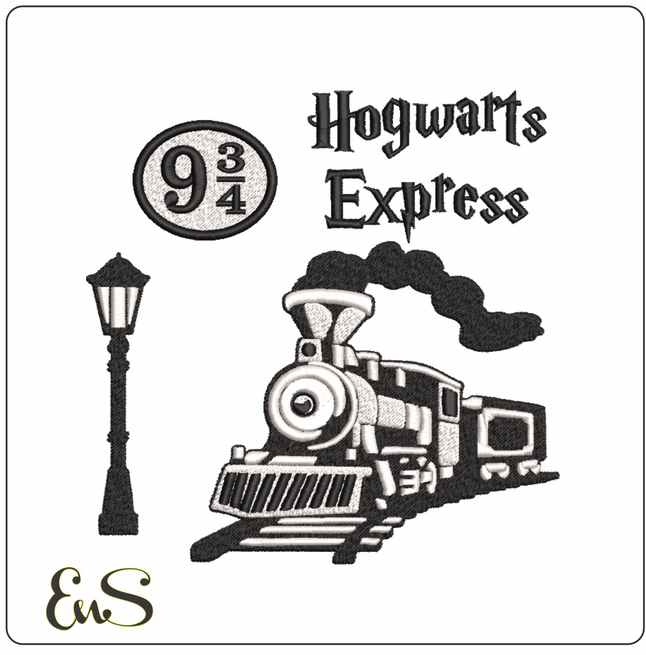 Harry Potter Hogwarts Express - Unique Harry Potter Design - High Quality embroidery design file - instant download