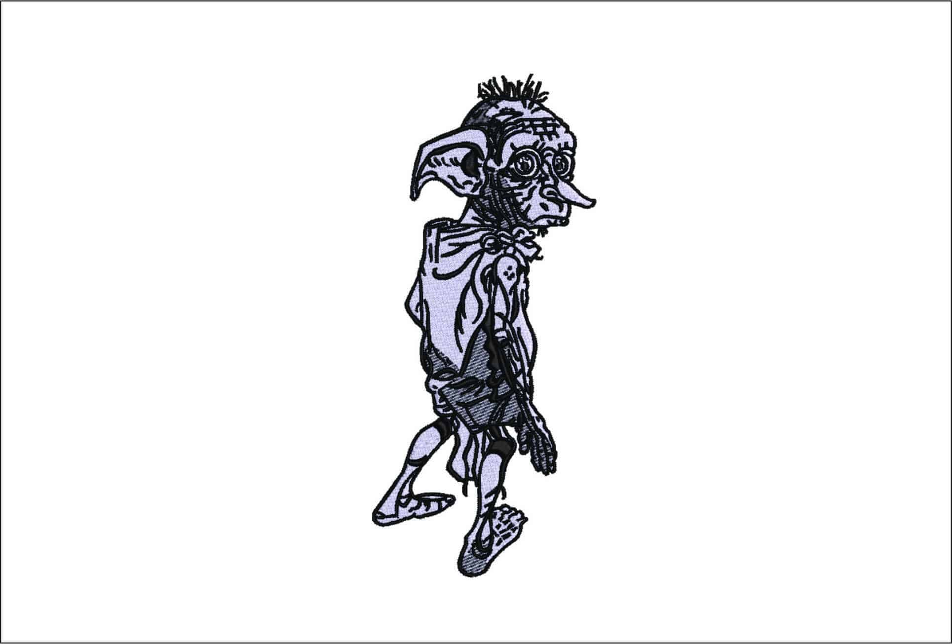 Harry Potter Dobby the House Elf - Unique Harry Potter Design - High Quality embroidery design file - instant download