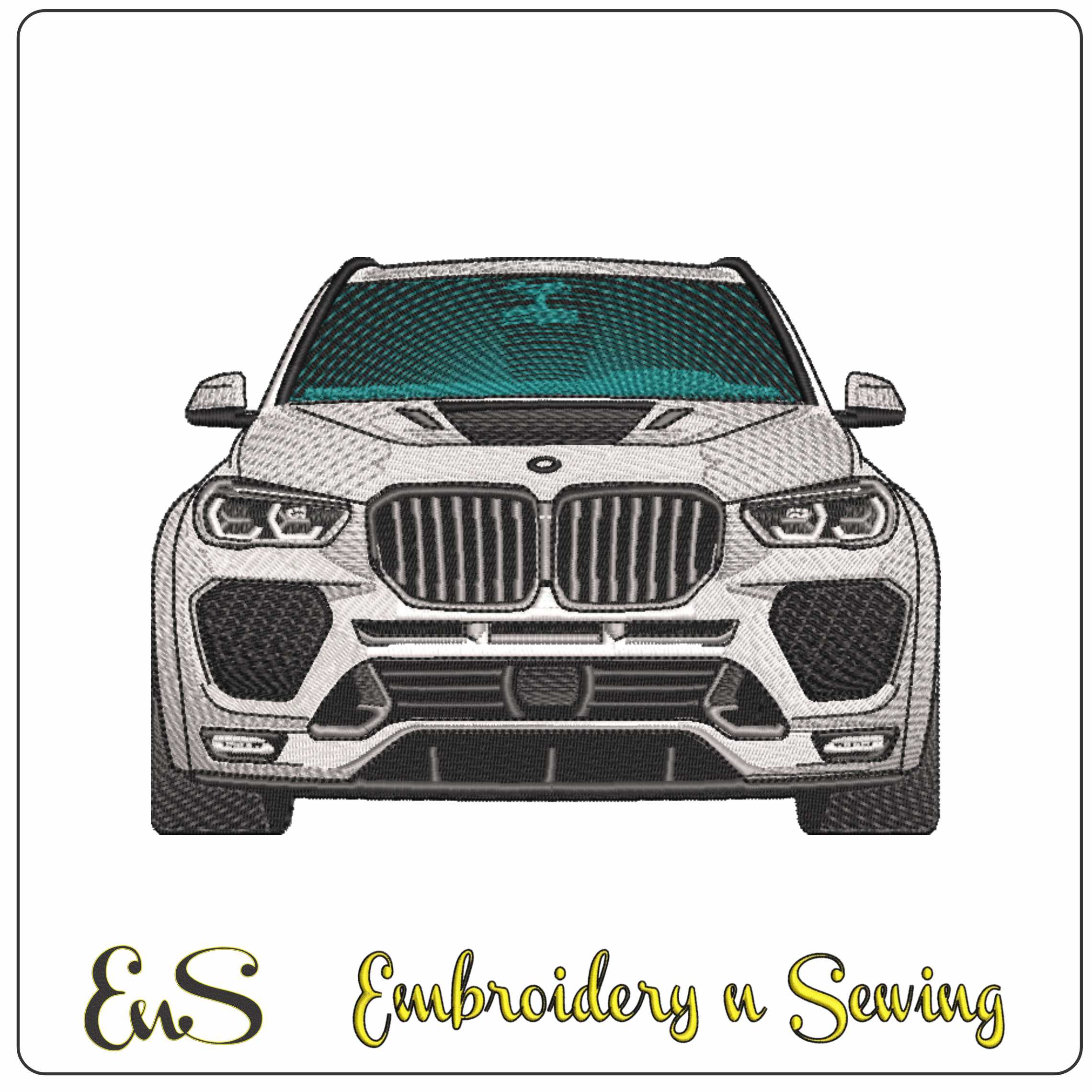 X5 MSport BMW- Elegant embroidery design file - instant download