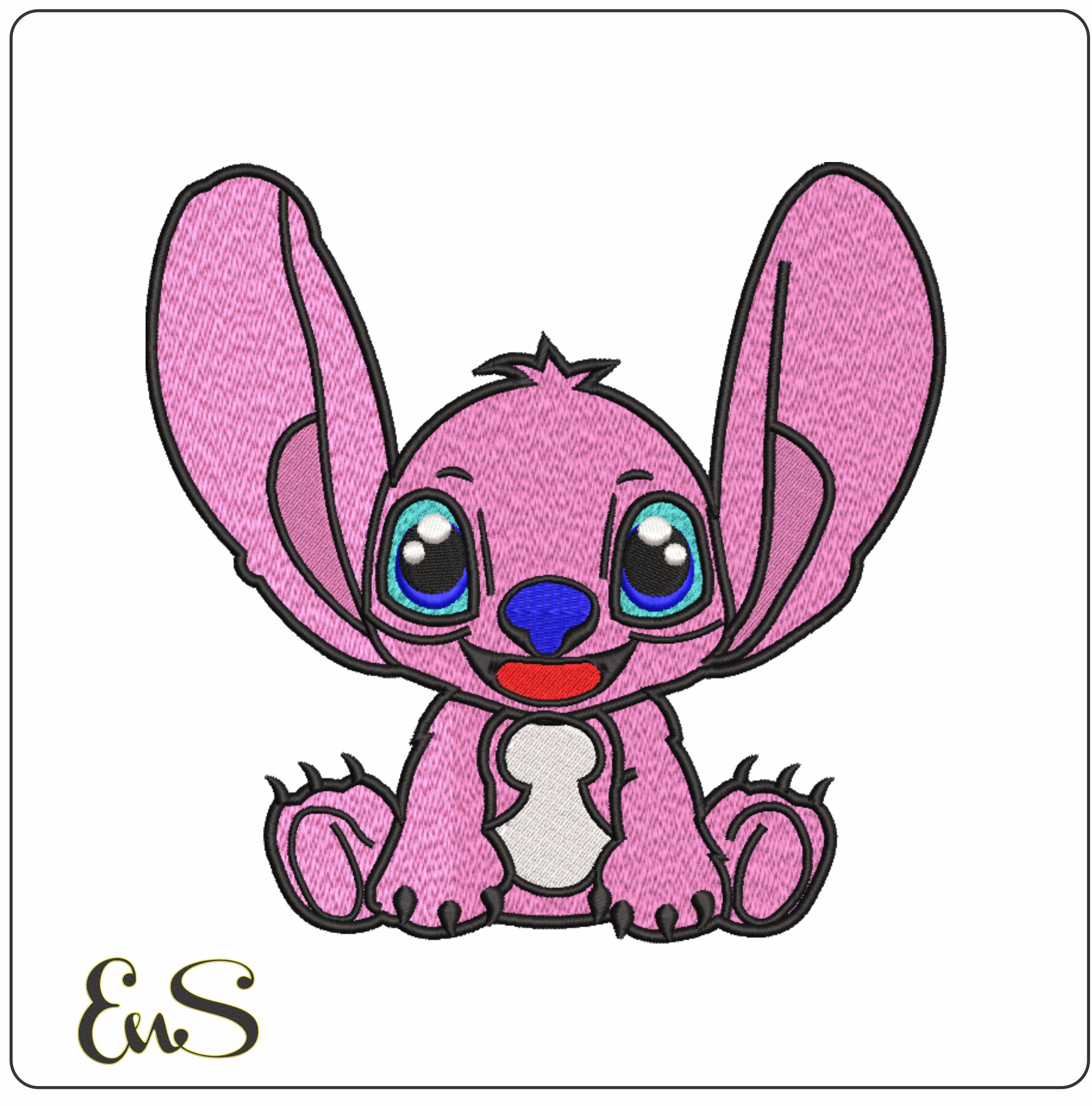 Angel - Lilo and Stitch- Elegant embroidery design file - instant download