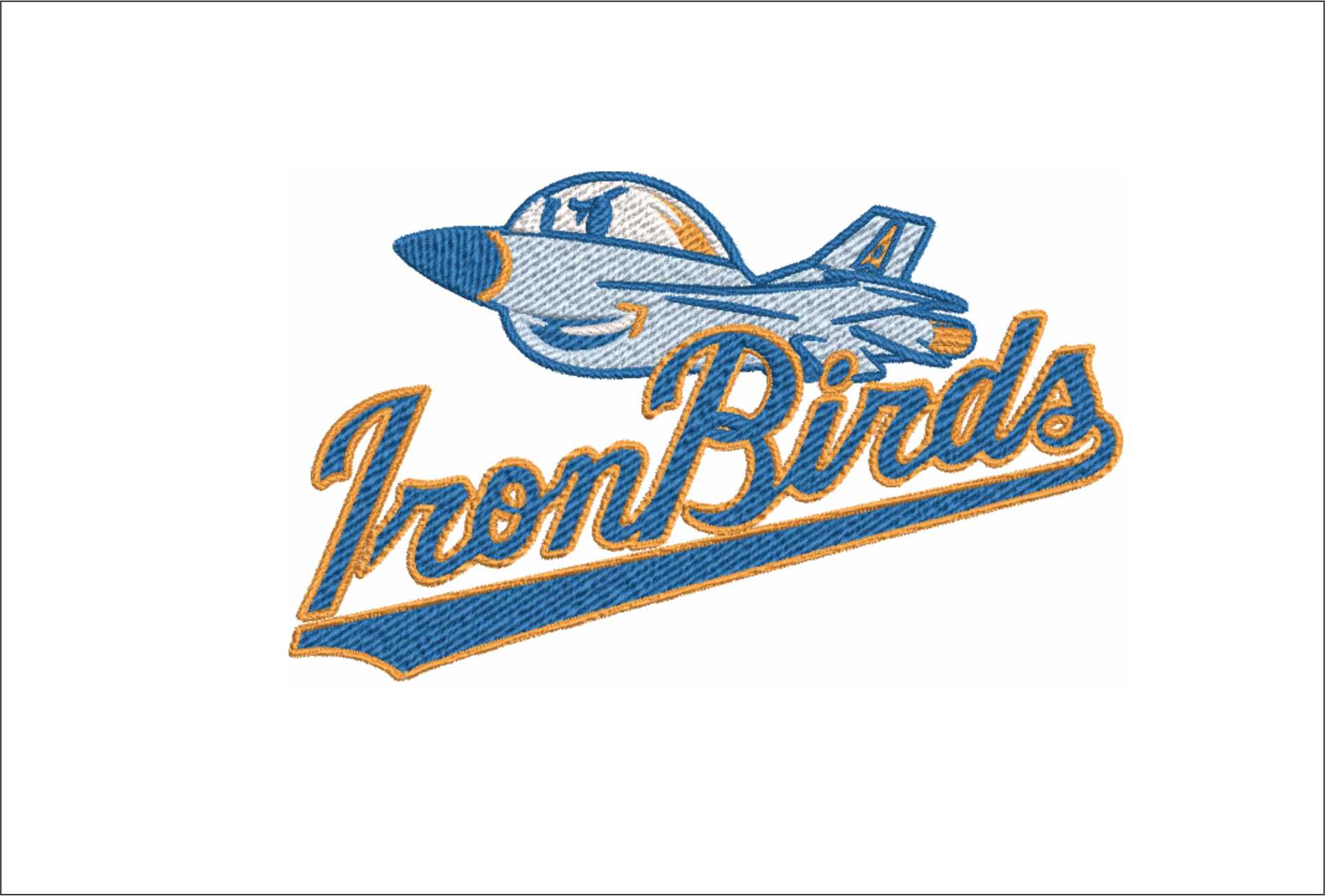 Aberdeen-Iron Birds-logo- Elegant embroidery design file - instant download