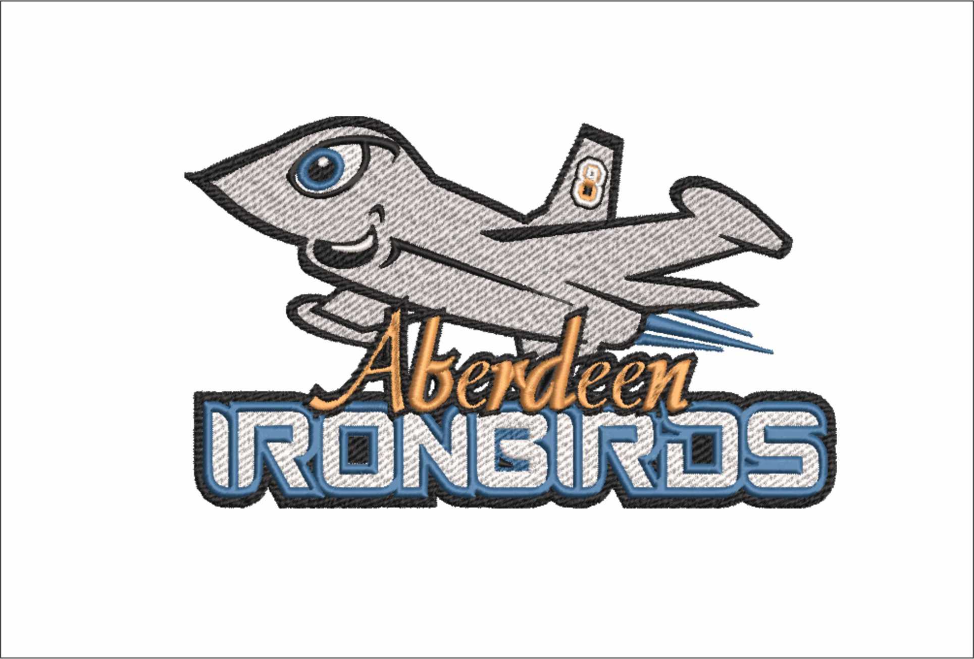 Aberdeen-IronBirds-Logo-2002- Elegant embroidery design file - instant download