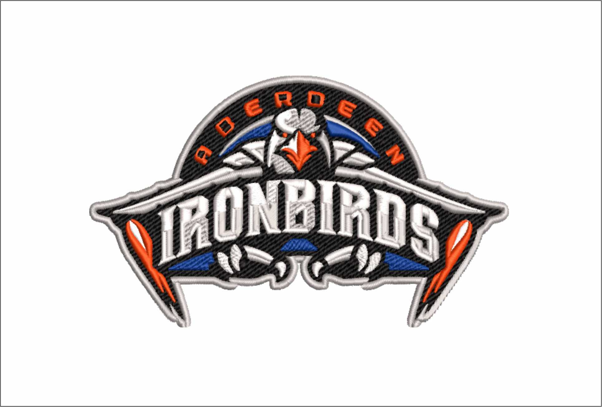 Aberdeen-IronBirds-Logo-2021- Elegant embroidery design file - instant download