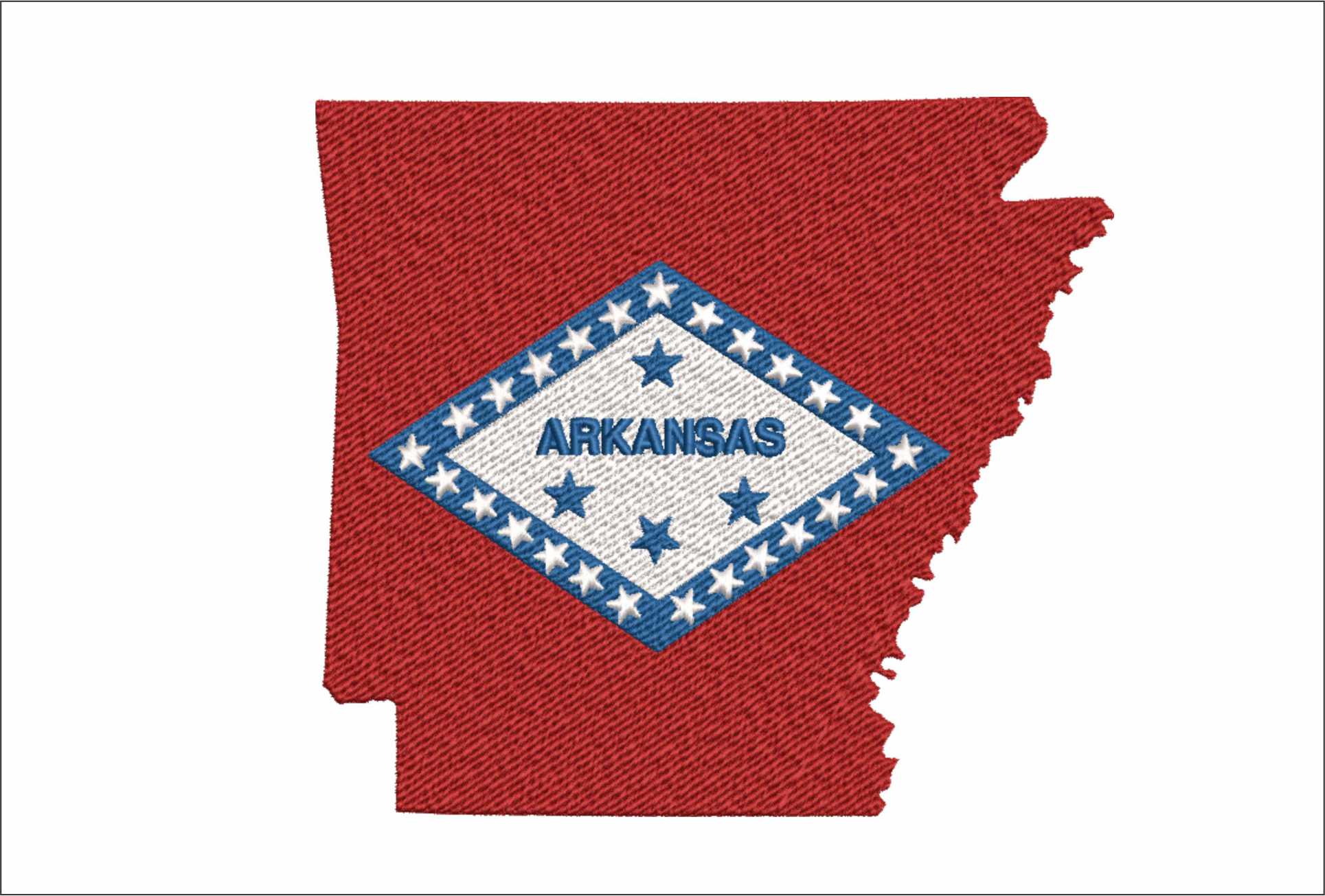 Arkansas- Elegant embroidery design file - instant download