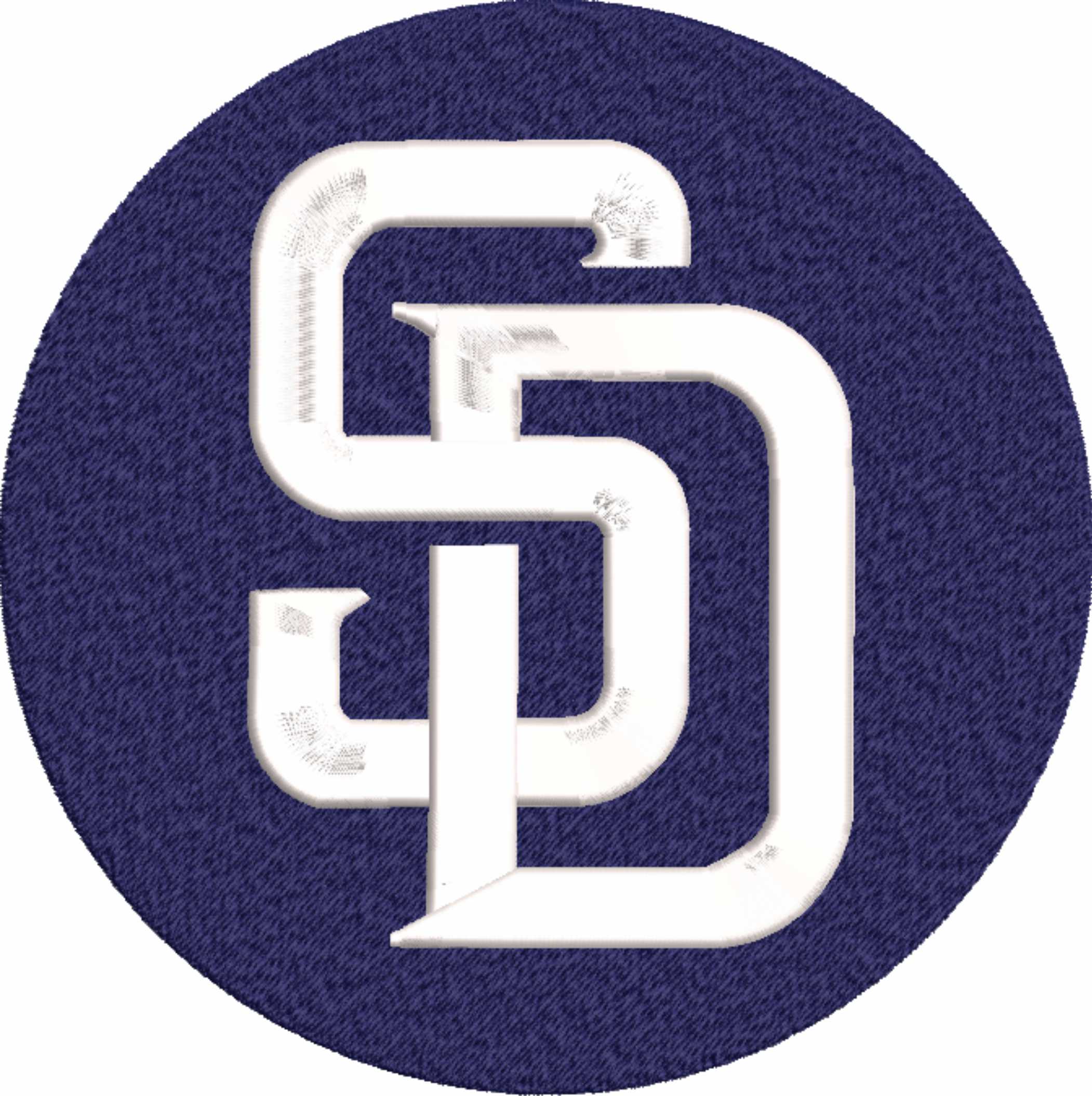 San Diego Padres Emblem- Elegant embroidery design file - instant download