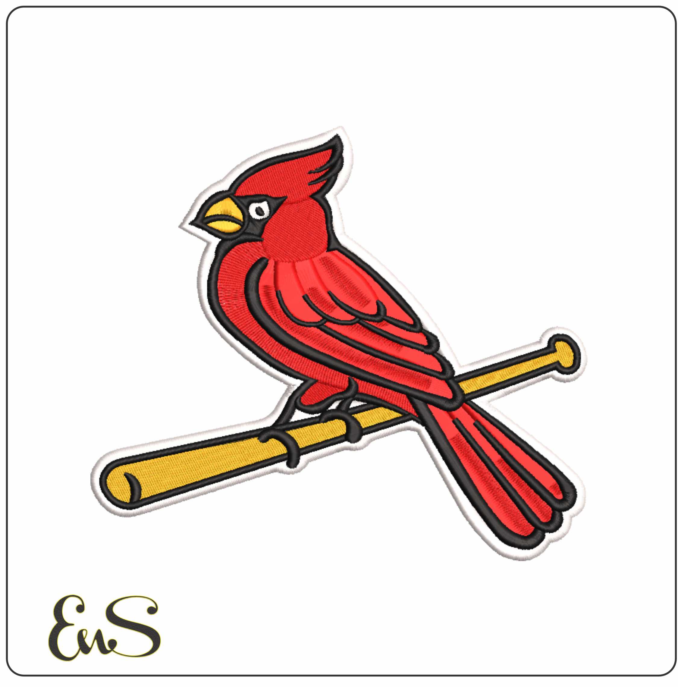 St Loius Cardinals- Elegant embroidery design file - instant download