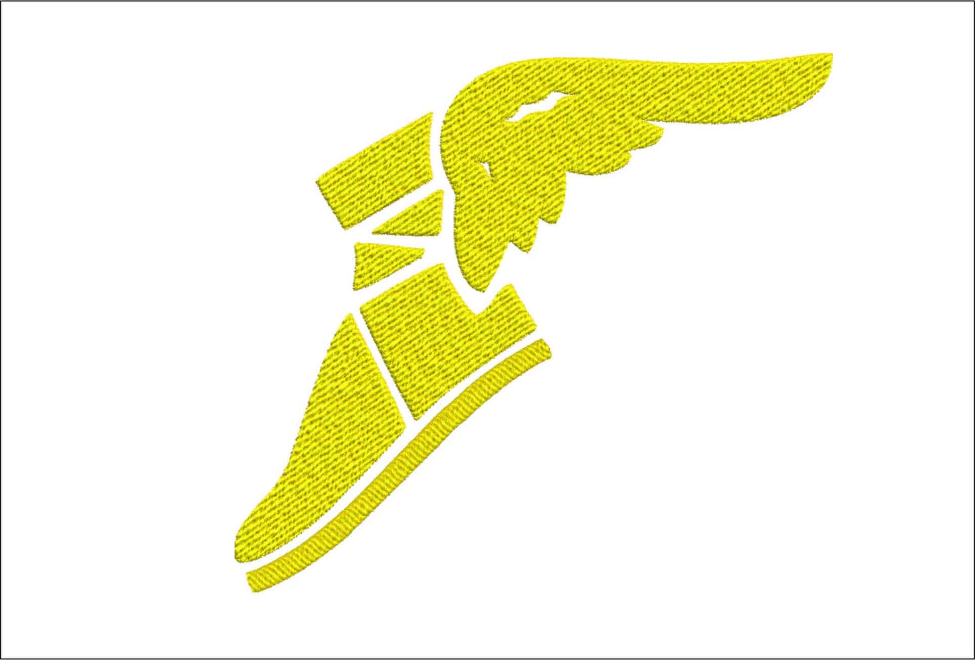 Goodyear Flying shoe- Elegant embroidery design file - instant download