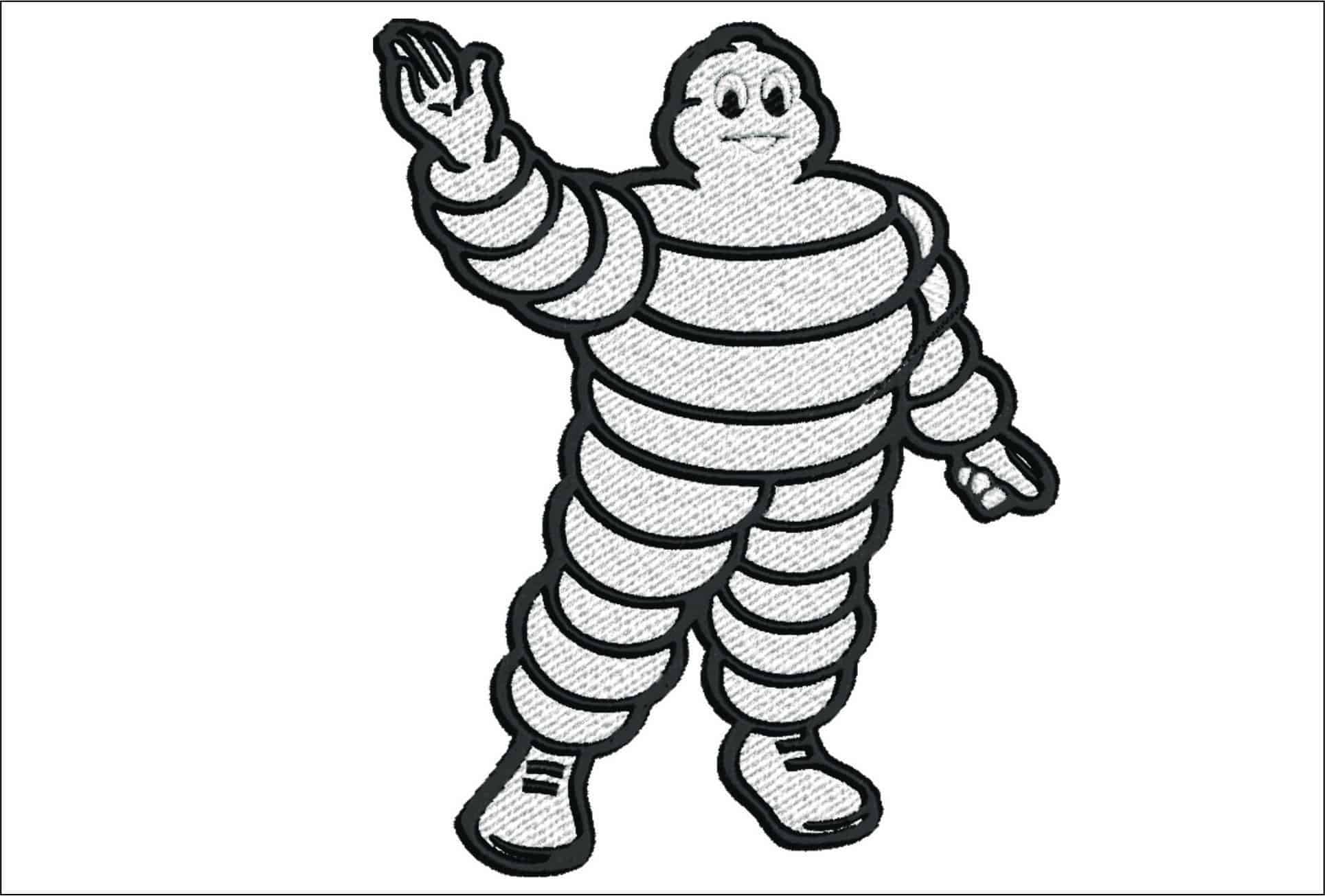 Michelin- Elegant embroidery design file - instant download