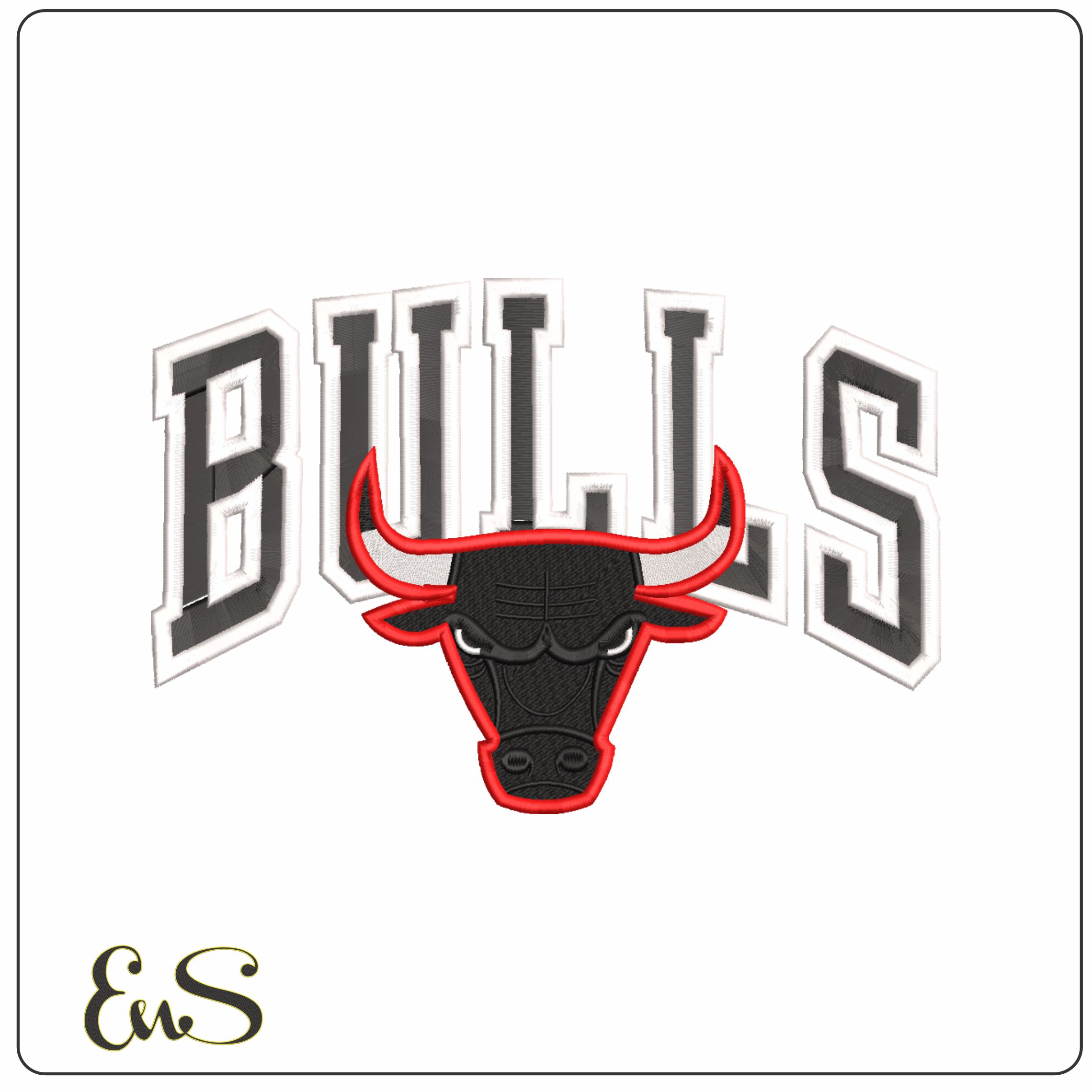 Chicago Bulls Original- Elegant embroidery design file - instant download