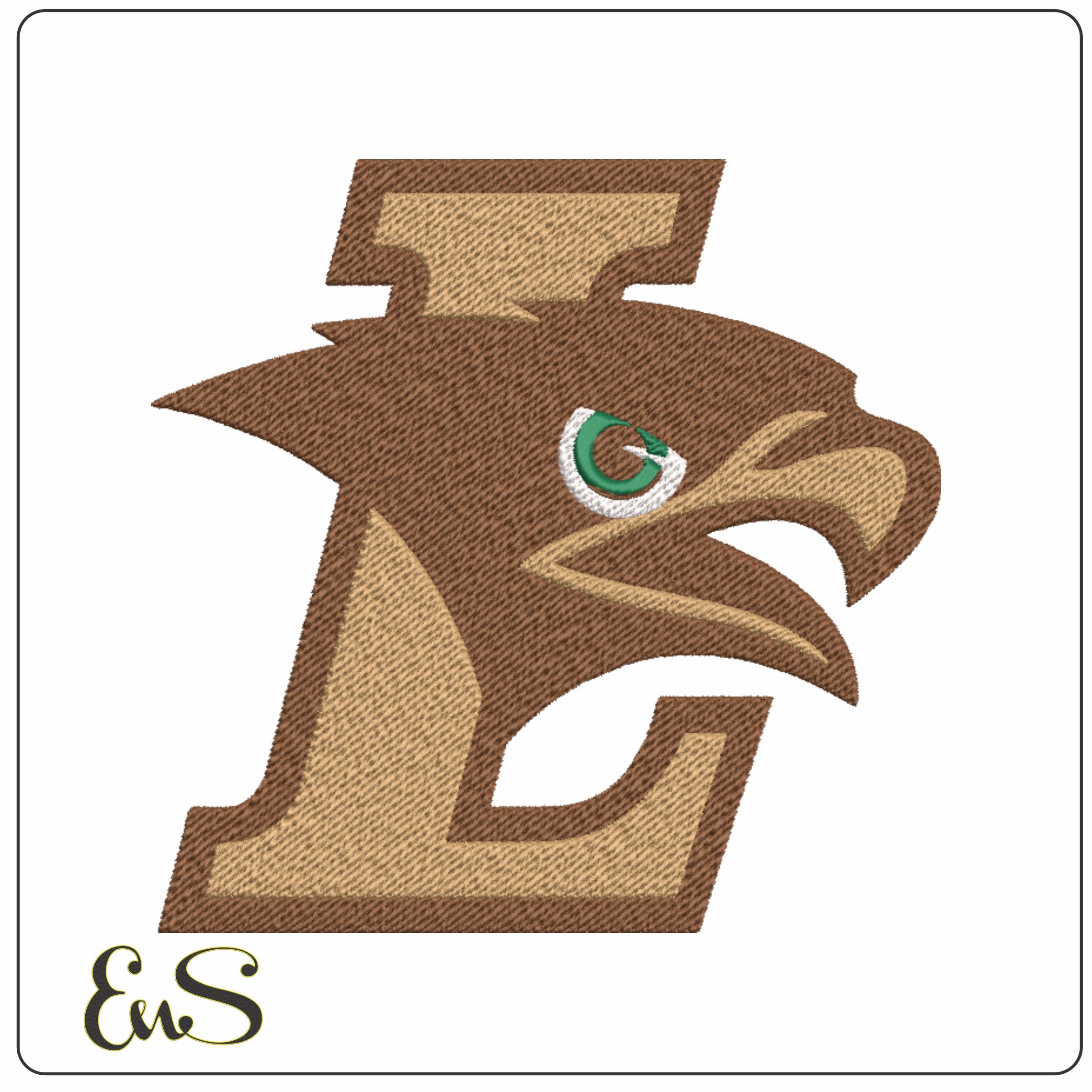 Lehigh Mountain Hawks embroidery design - Lehigh Mountain University, Bethlehem embroidery machine pattern embroidery file - instant download in a frame