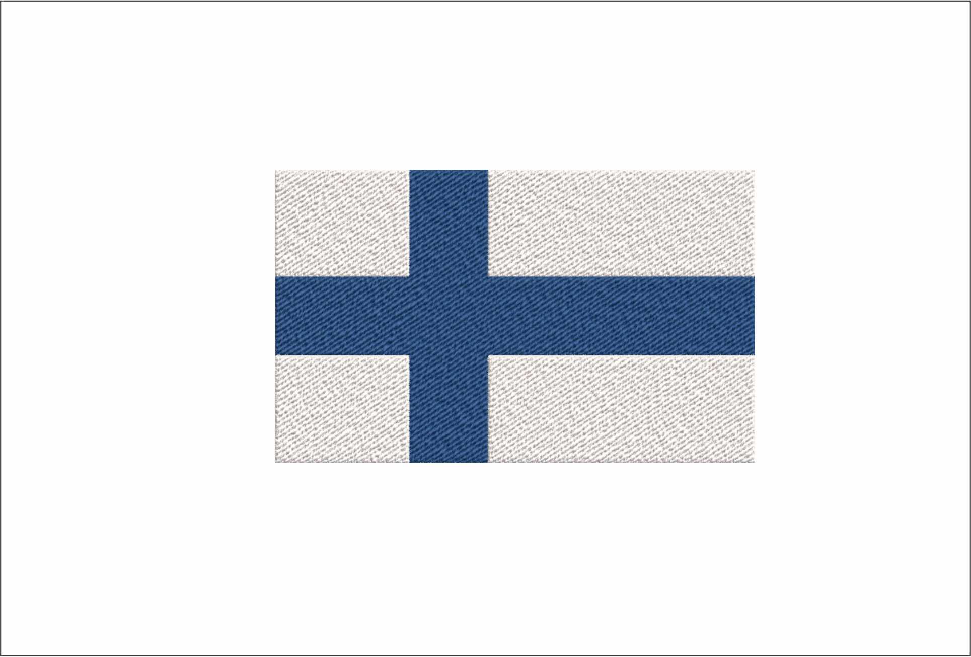 Finland Flag-Elegant embroidery design file - instant download