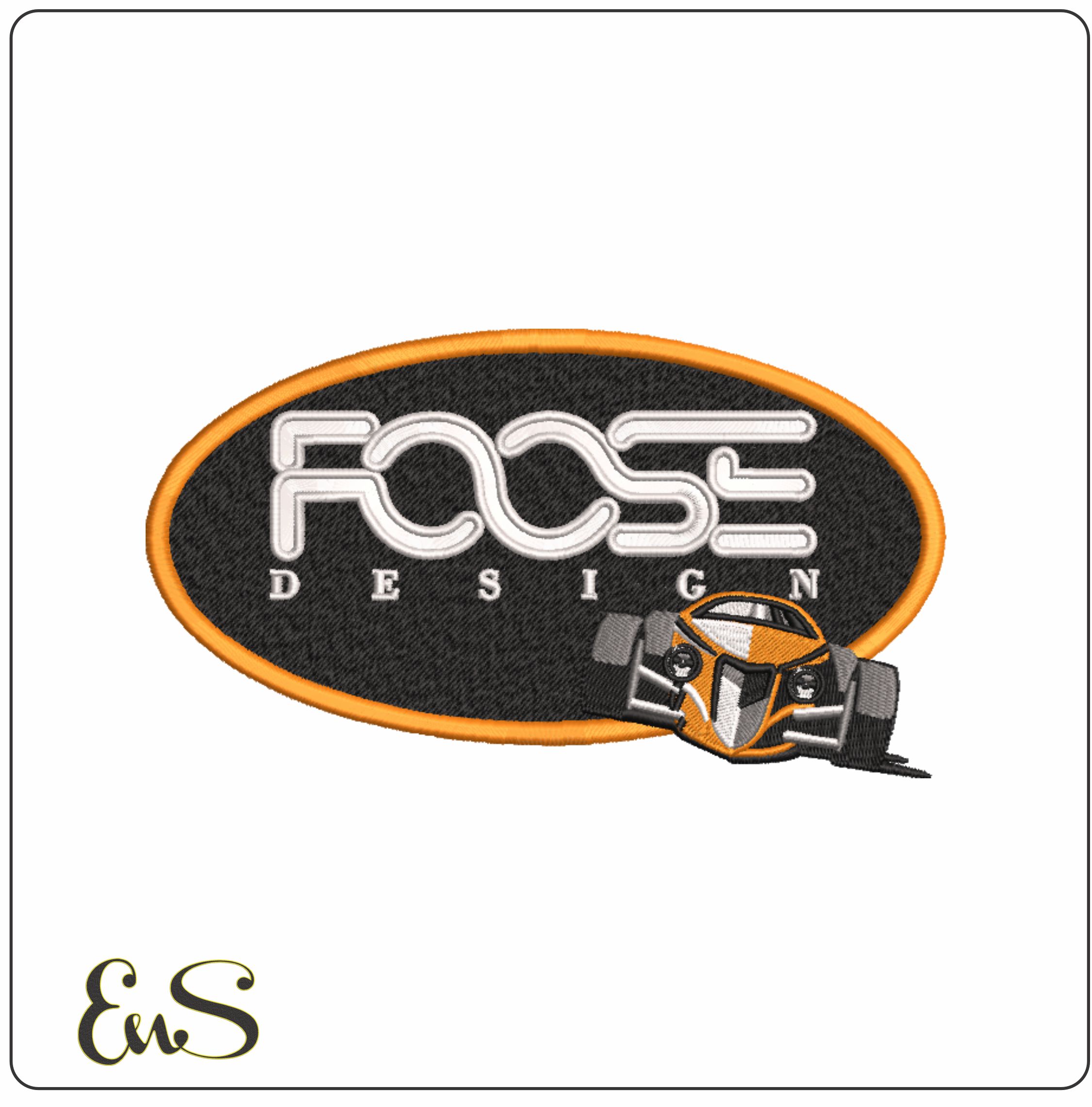 Foose Design Logo-Elegant embroidery design file - instant download
