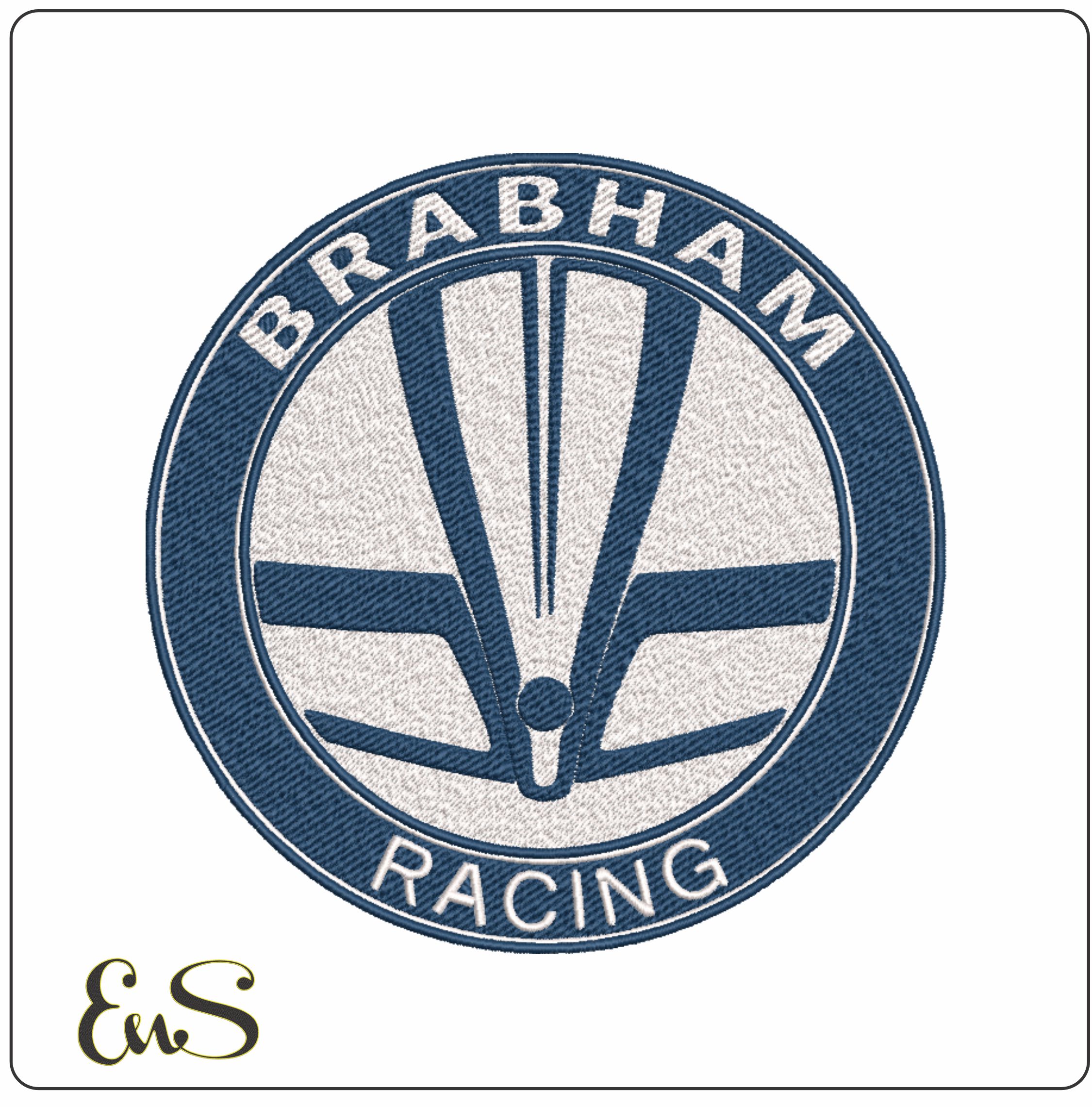 Braham Formula 1- Elegant embroidery design file - instant download