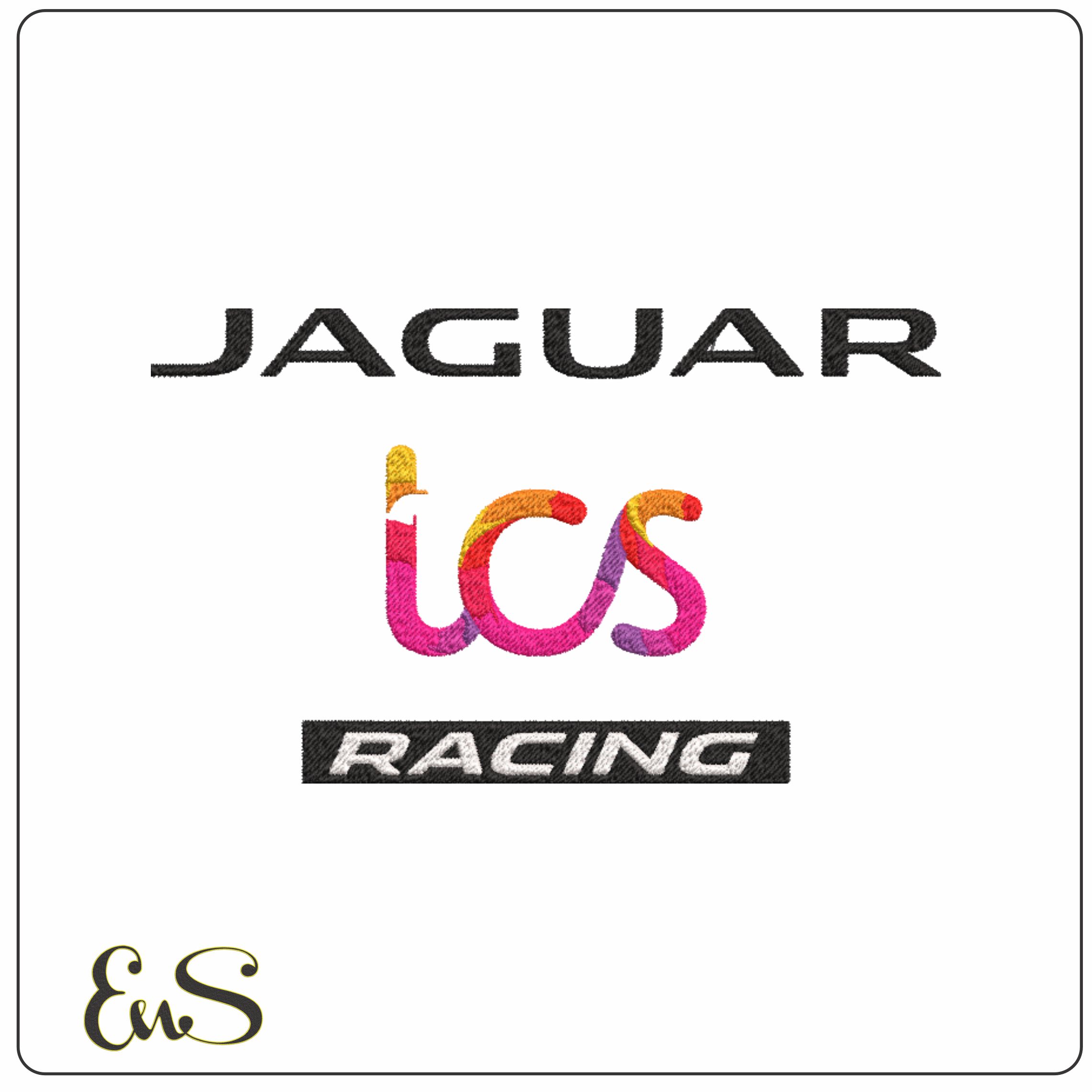 Jaguar Formula 1- Elegant embroidery design file - instant download