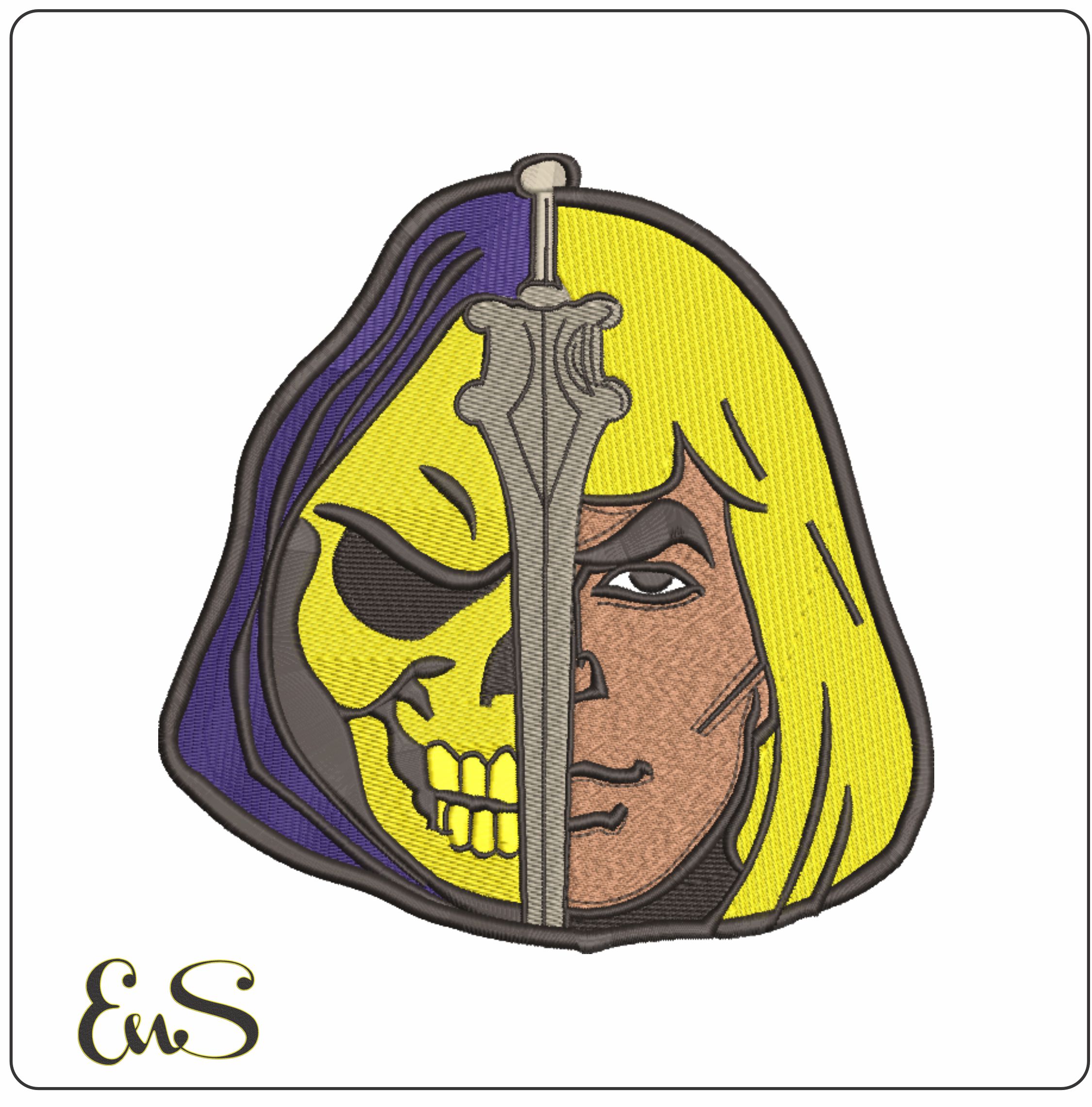 Heman Skeltitor- Elegant embroidery design file - instant download