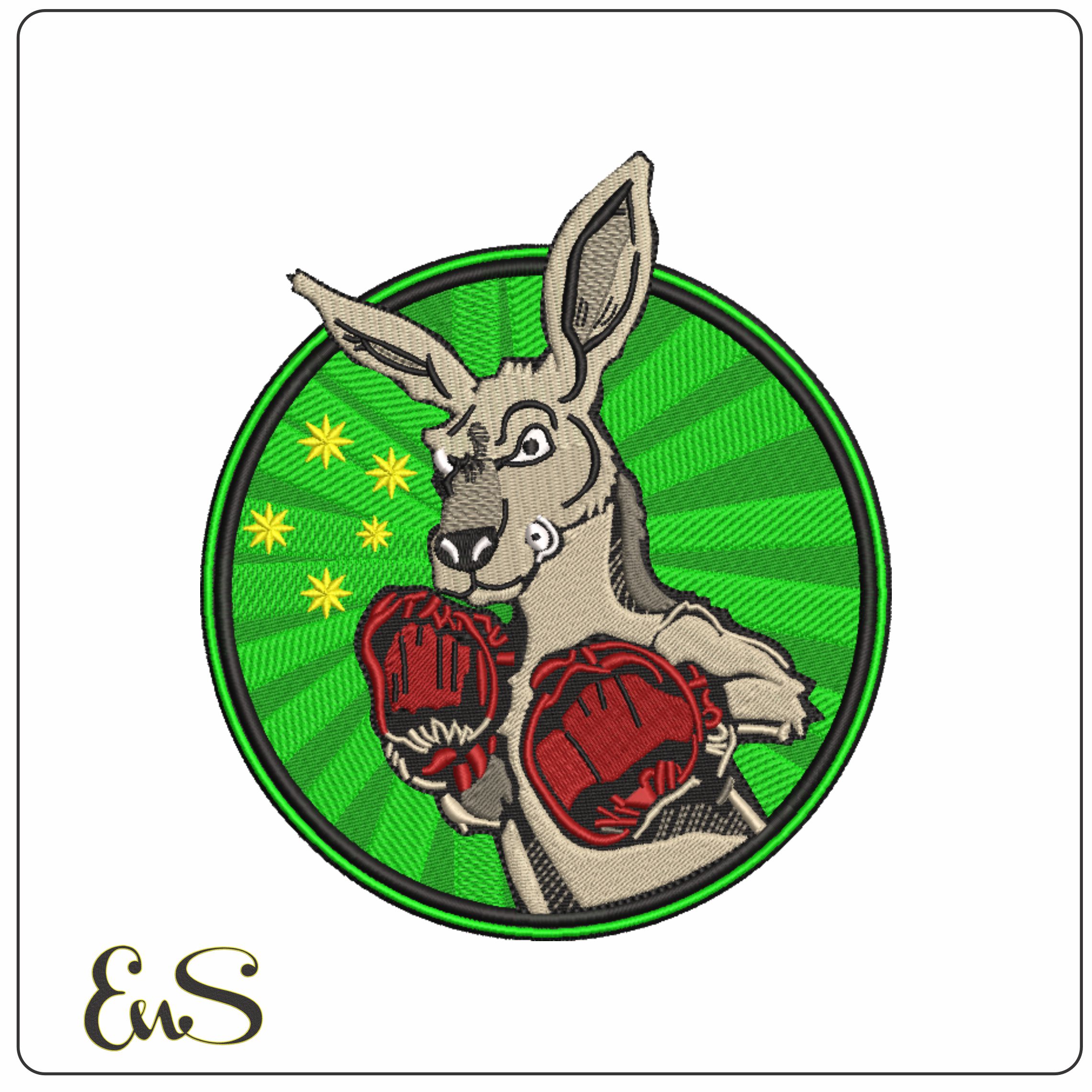 Kangaroo- Elegant embroidery design file - instant download