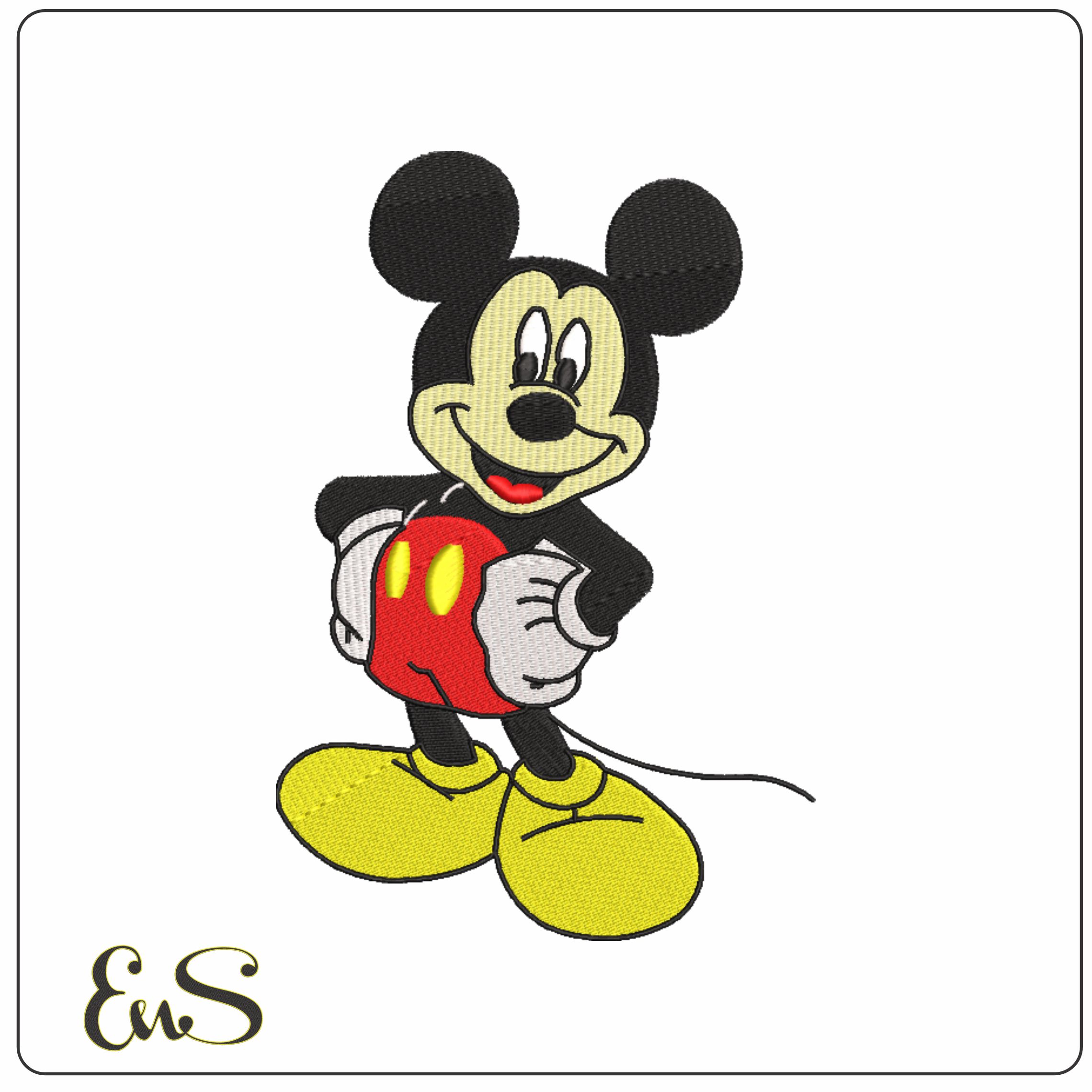 Mickey Mouse- Elegant embroidery design file - instant download