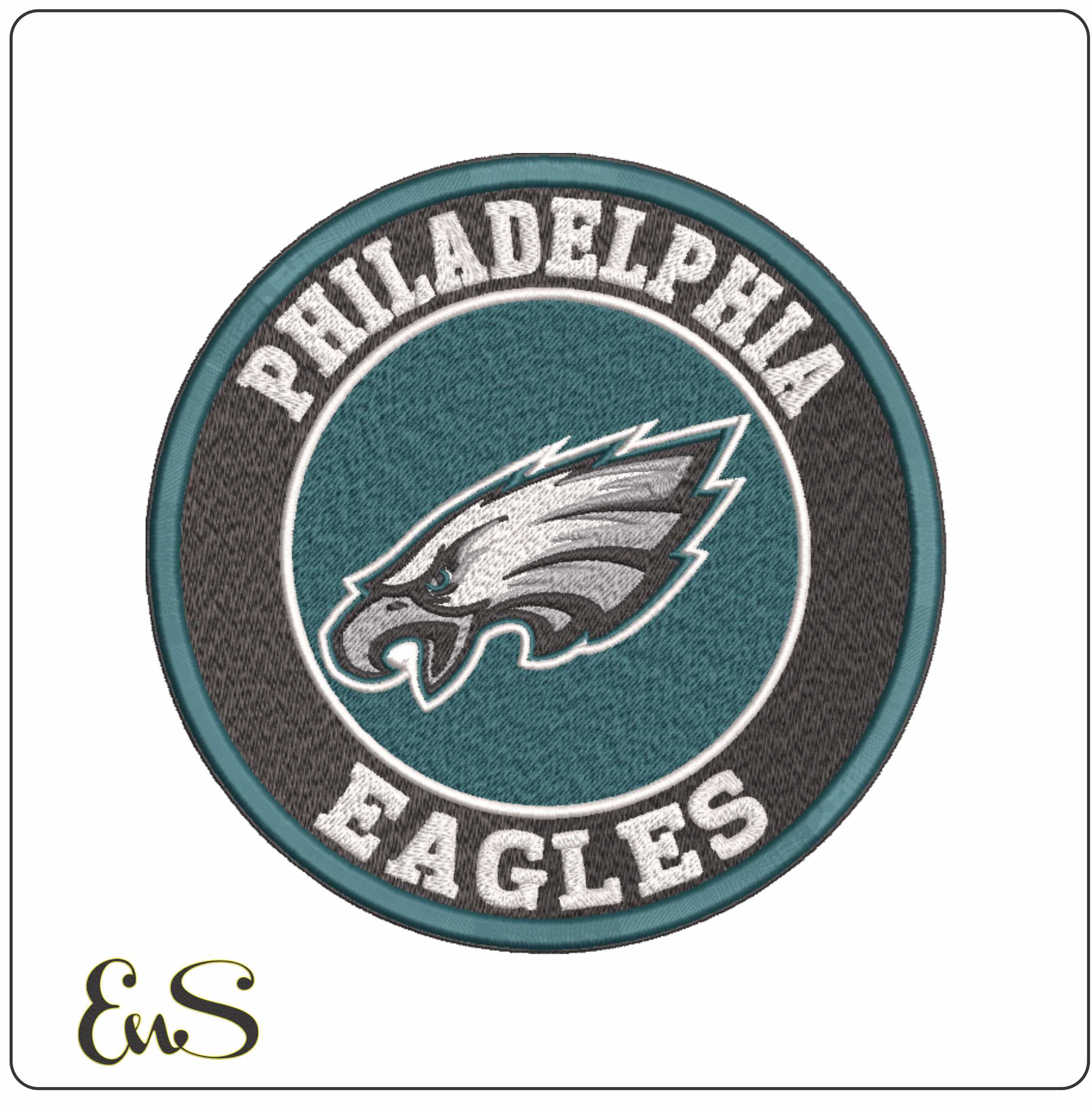 NFL Philadelphia Eagles- Elegant embroidery design file - instant download