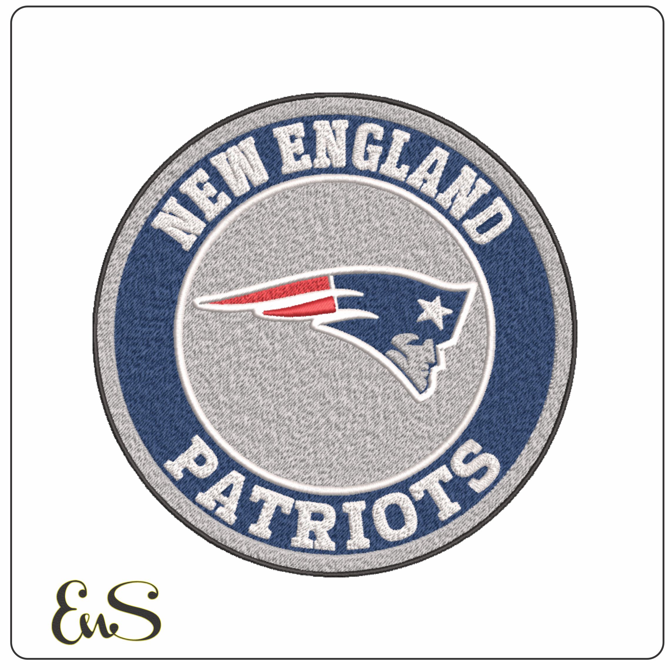 NFL New England- Elegant embroidery design file - instant download