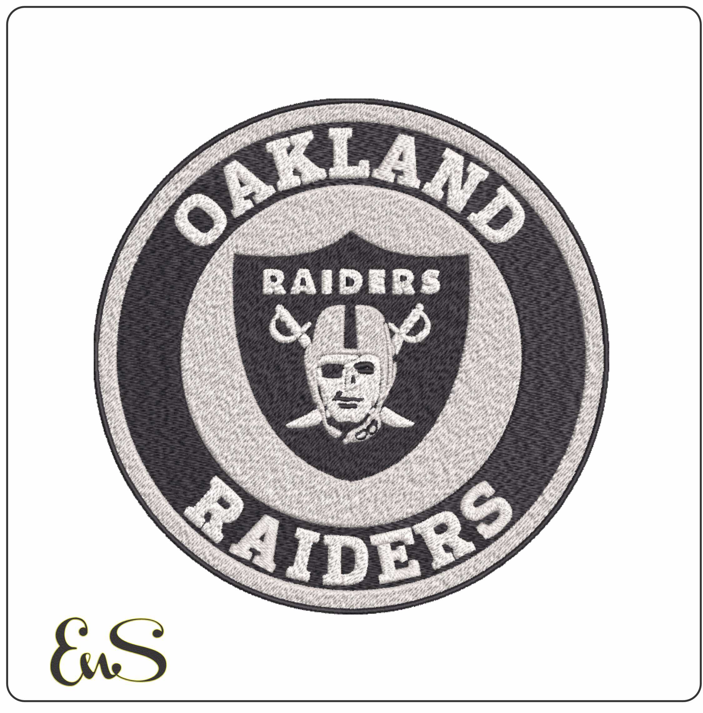 NFL Raiders- Elegant embroidery design file - instant download