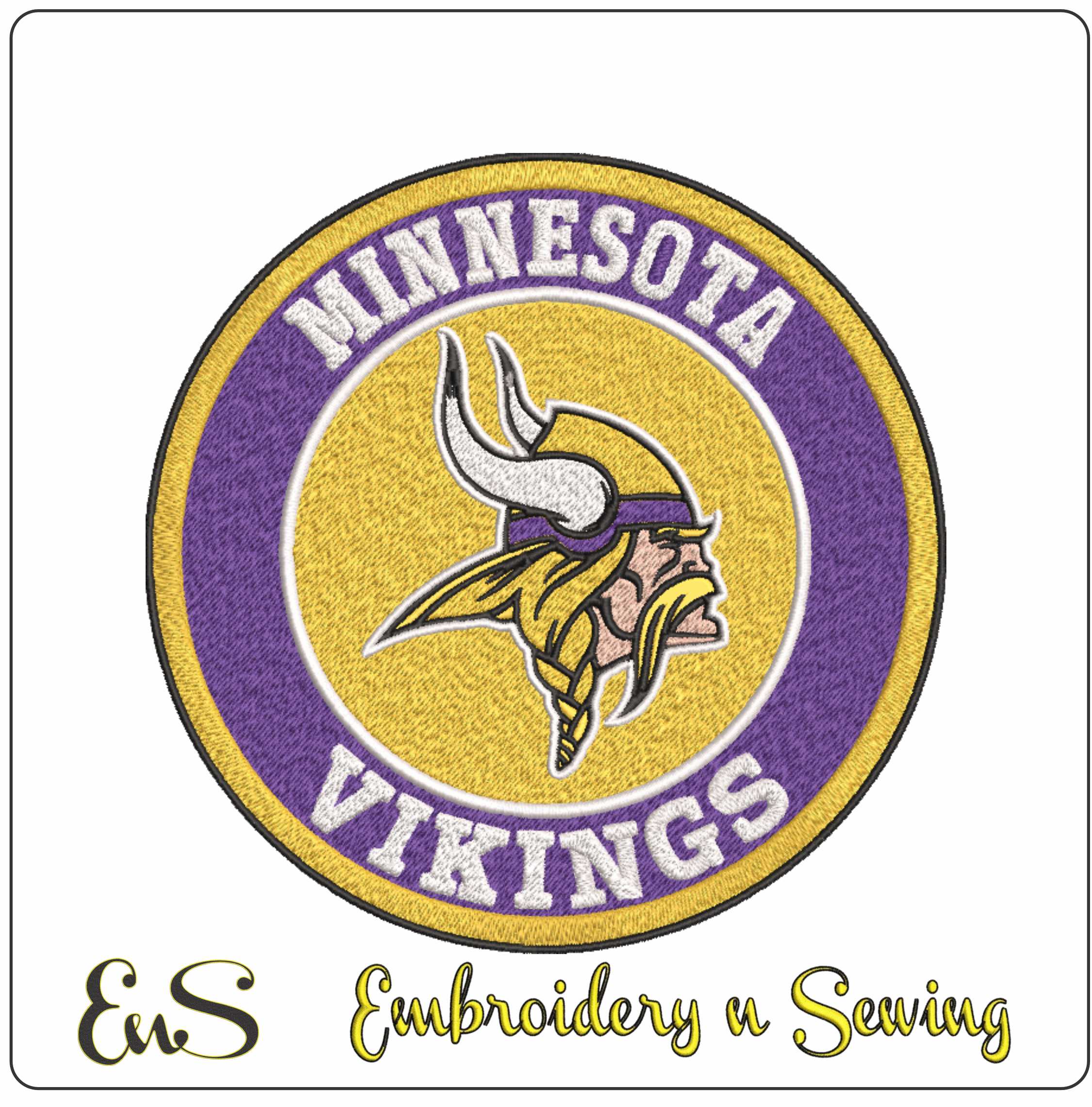 NFL vikings- Elegant embroidery design file - instant download