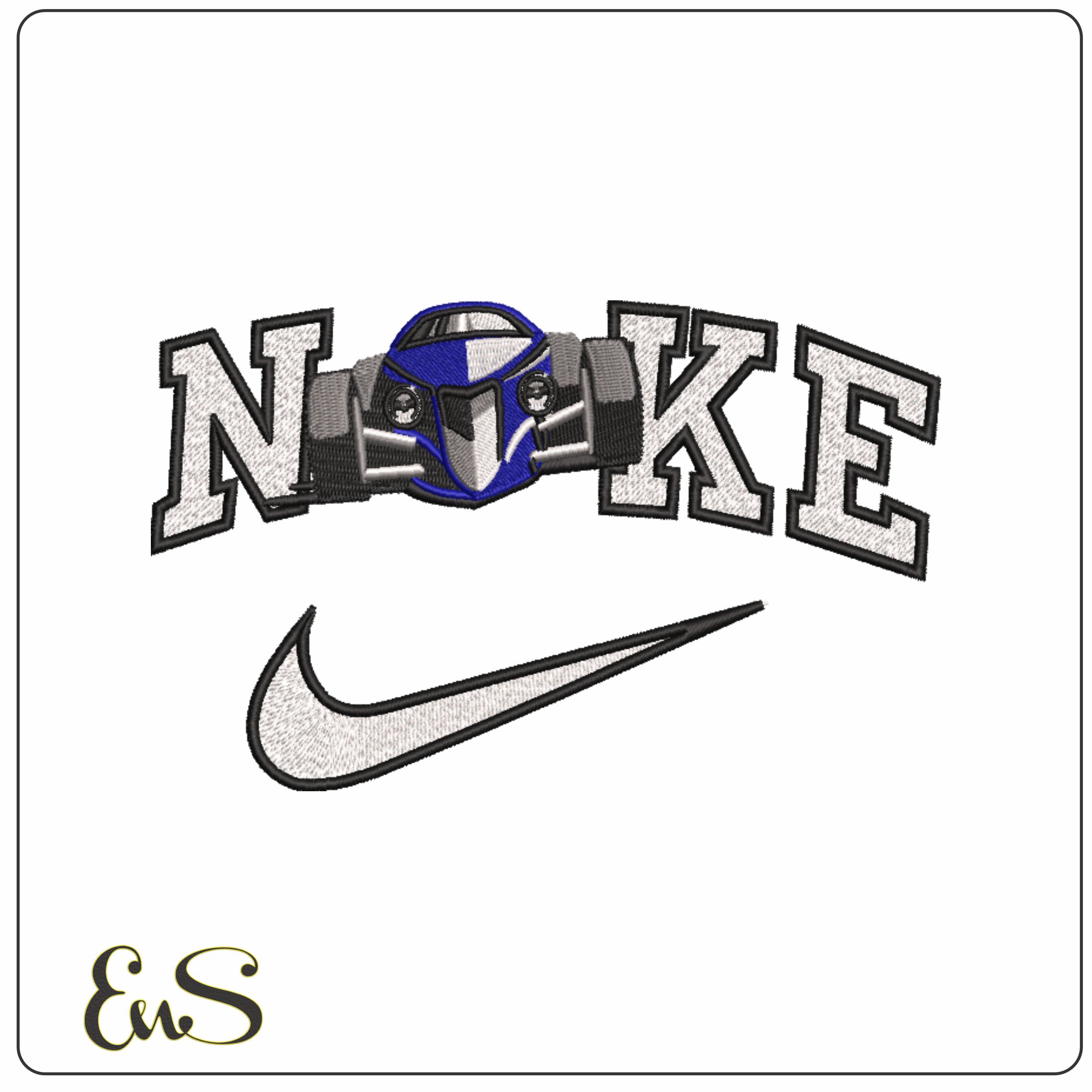 Nike Hot Rod Front- Elegant embroidery design file - instant download