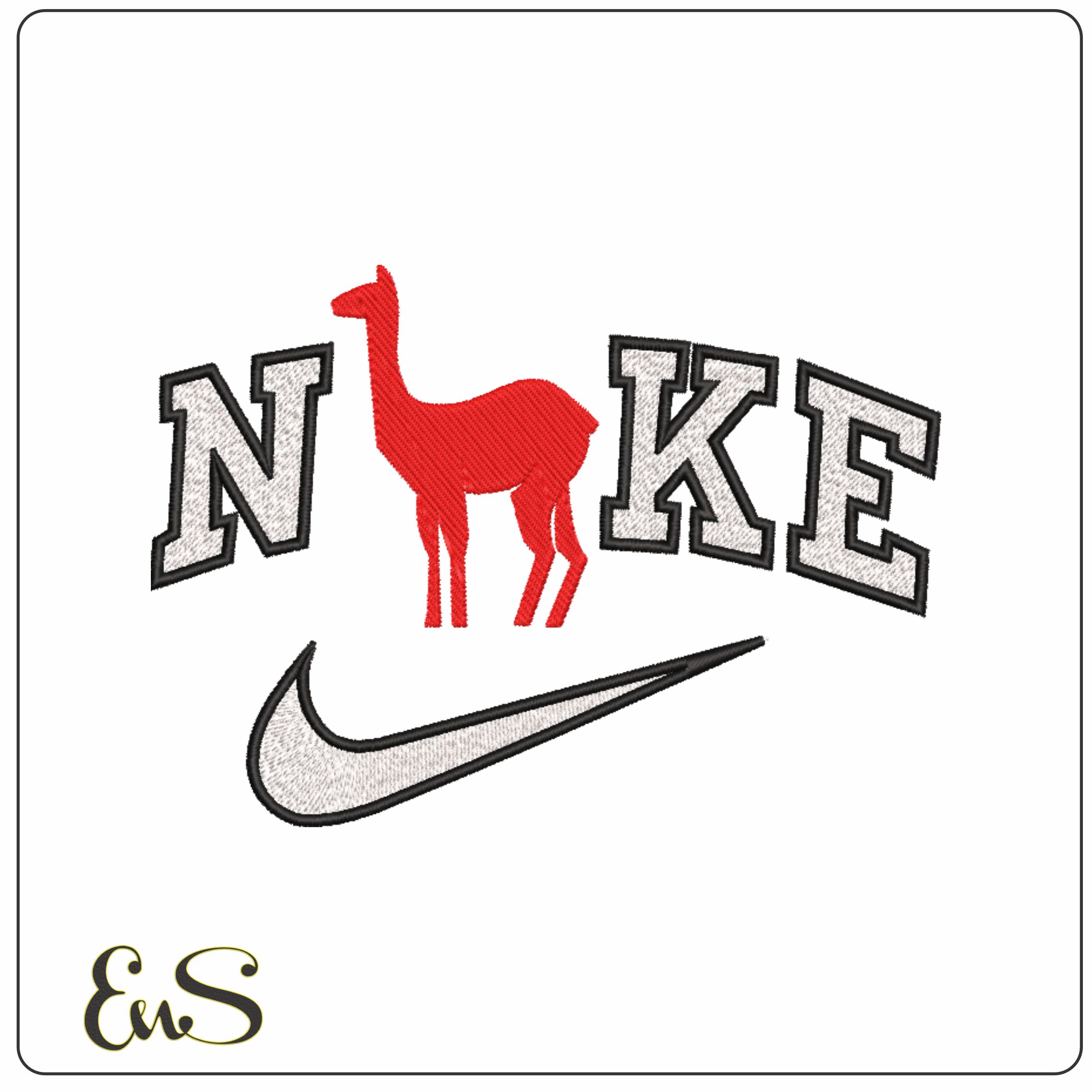 Nike Lamar- Elegant embroidery design file - instant download