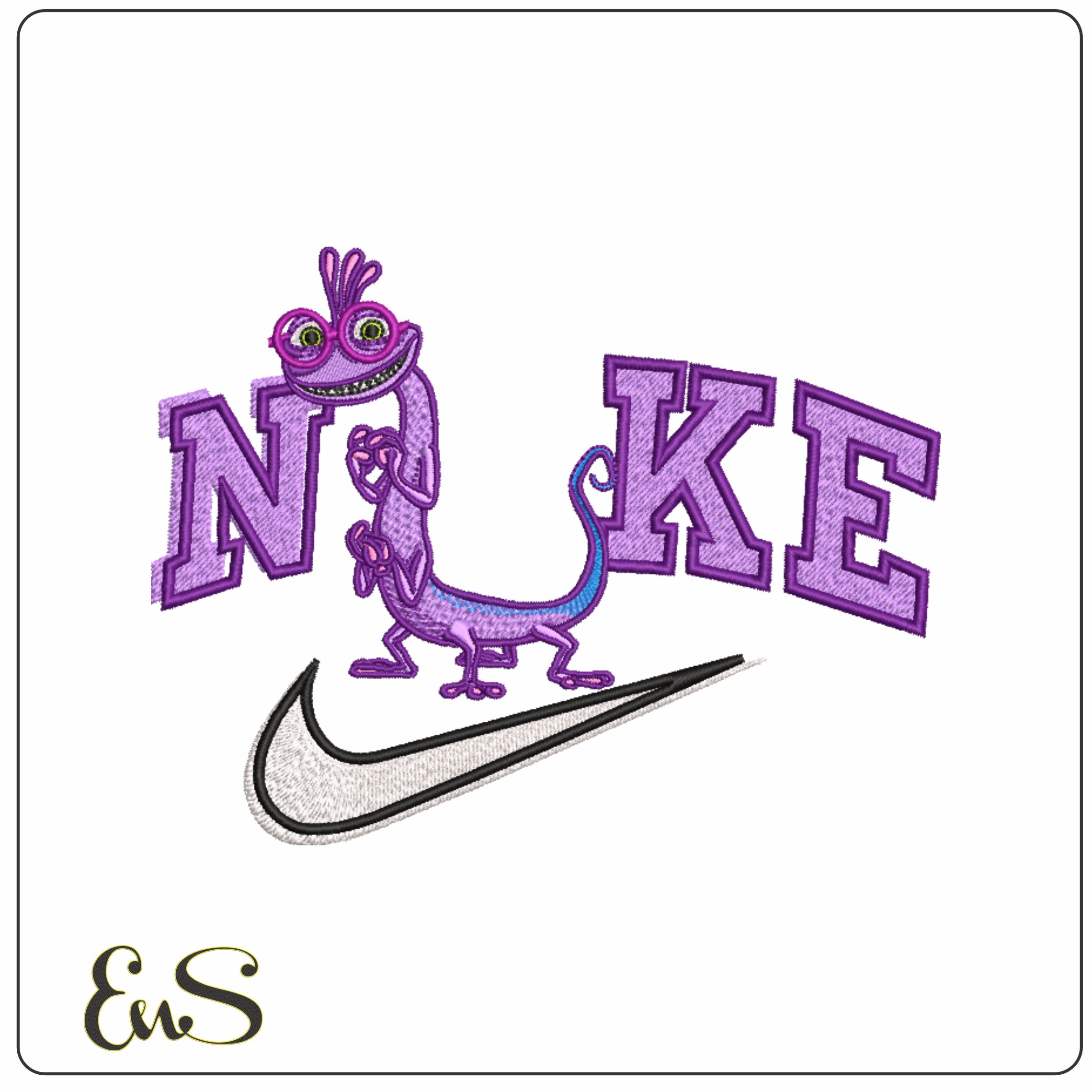 Nike Randal Boggs - Monster Inc- Elegant embroidery design file - instant download