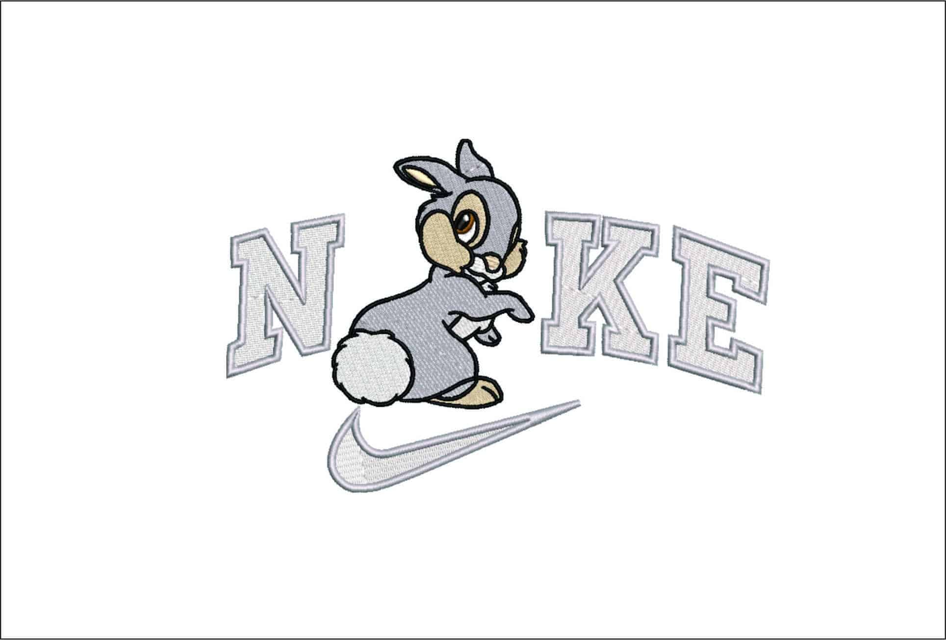 Nike Thumper- Elegant embroidery design file - instant download