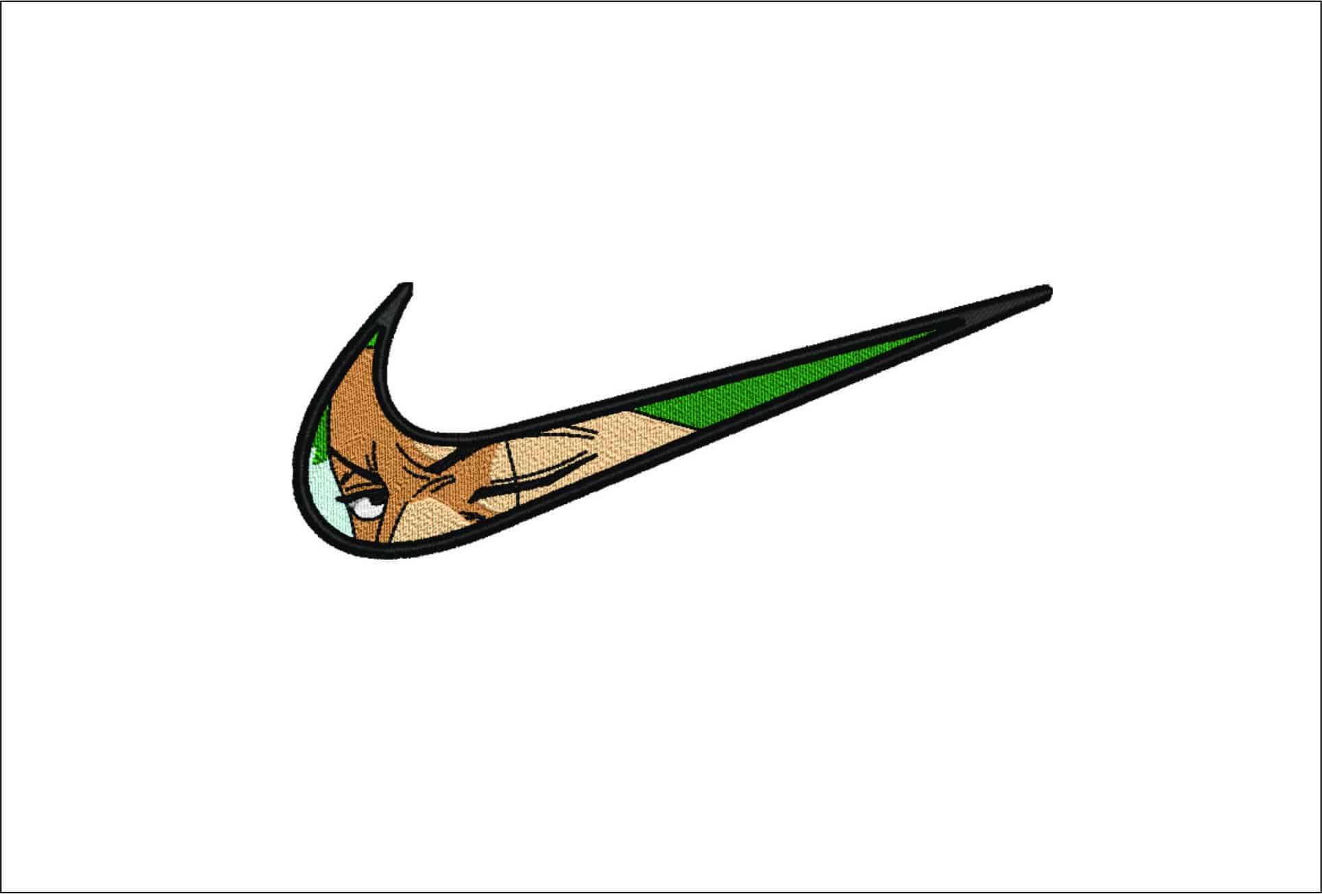 Nike X Zoro Eye - Anime- Elegant embroidery design file - instant download
