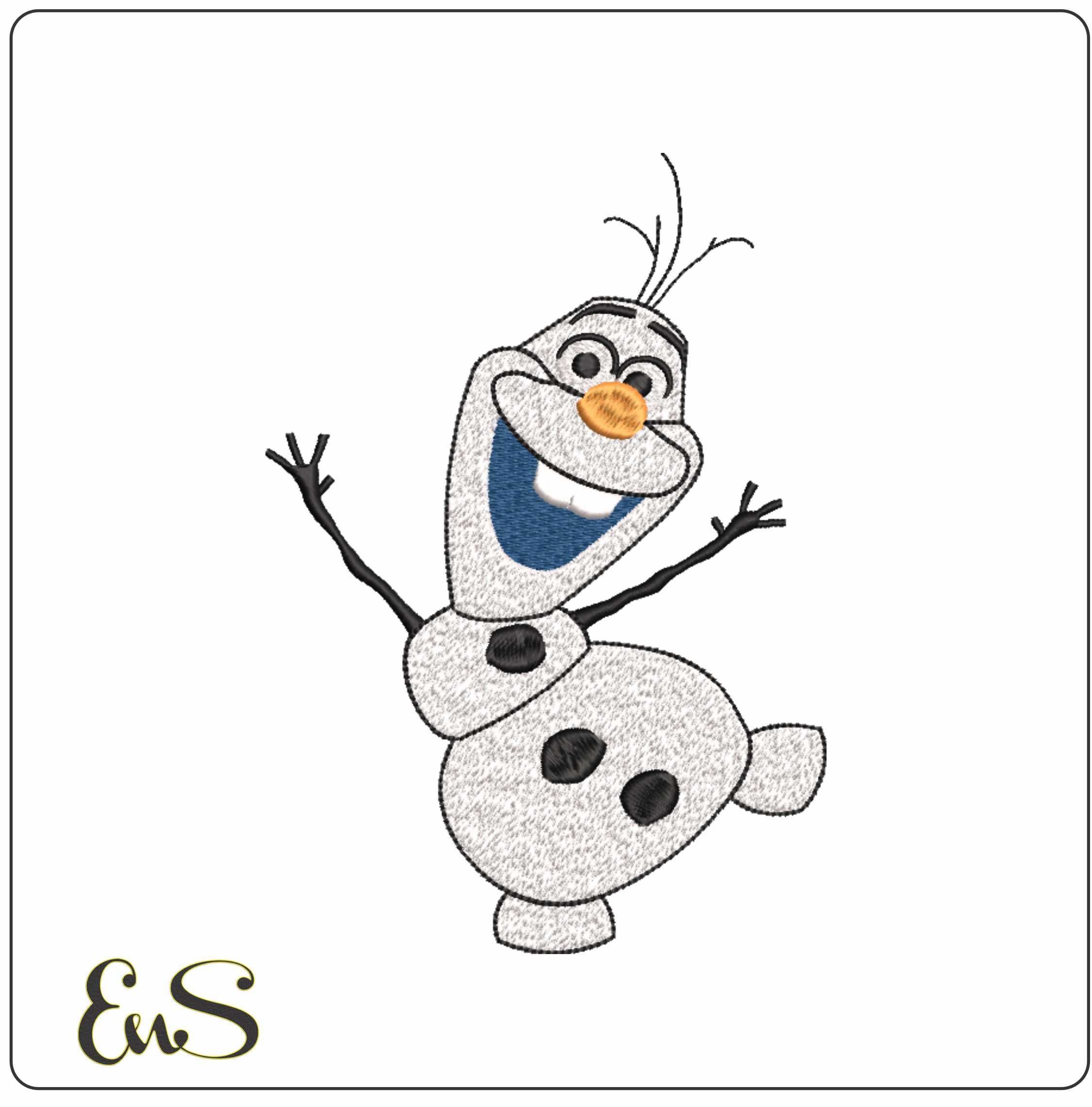 Olaf Frozen- Elegant embroidery design file - instant download