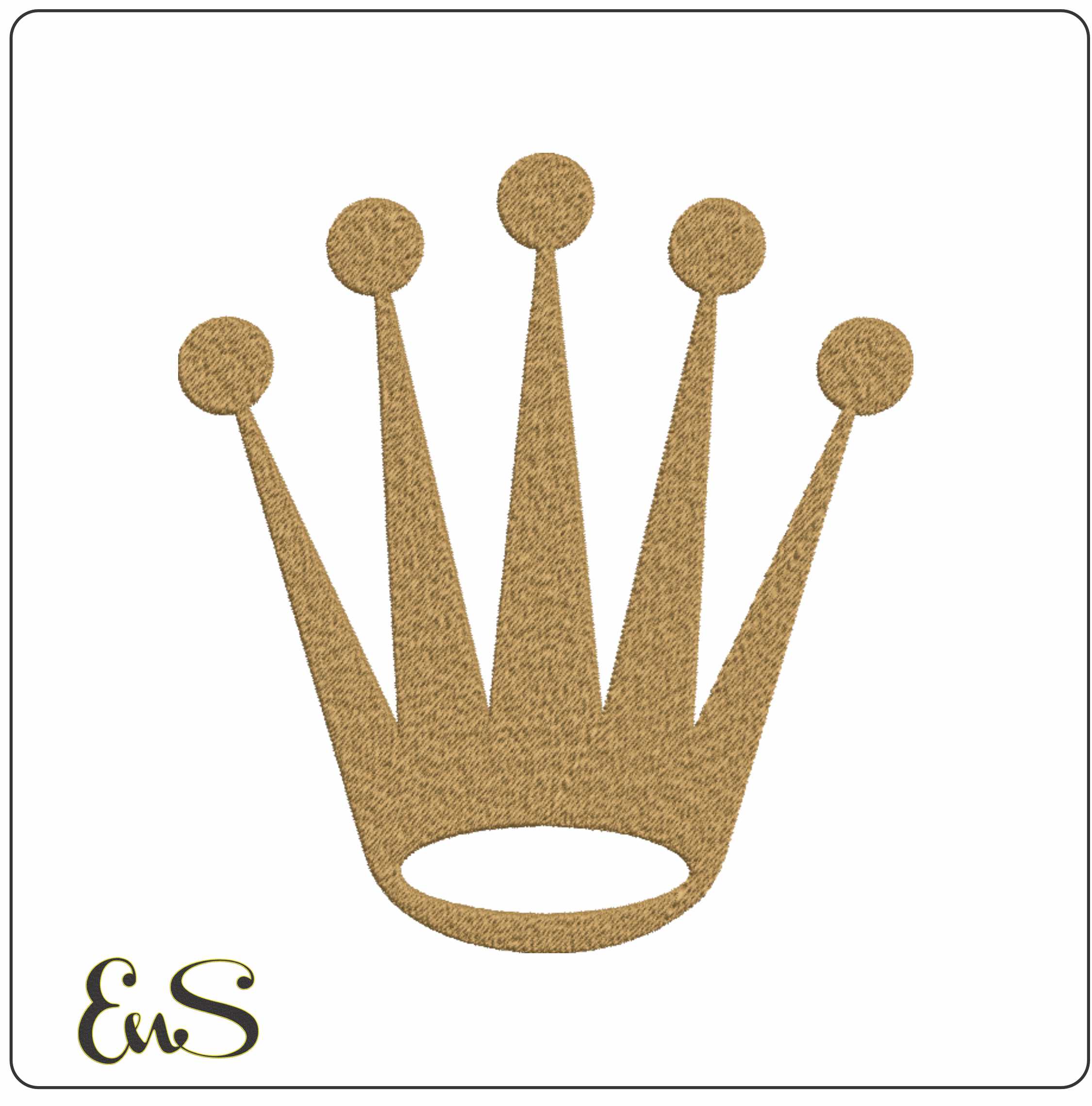 Rolex- Elegant embroidery design file - instant download