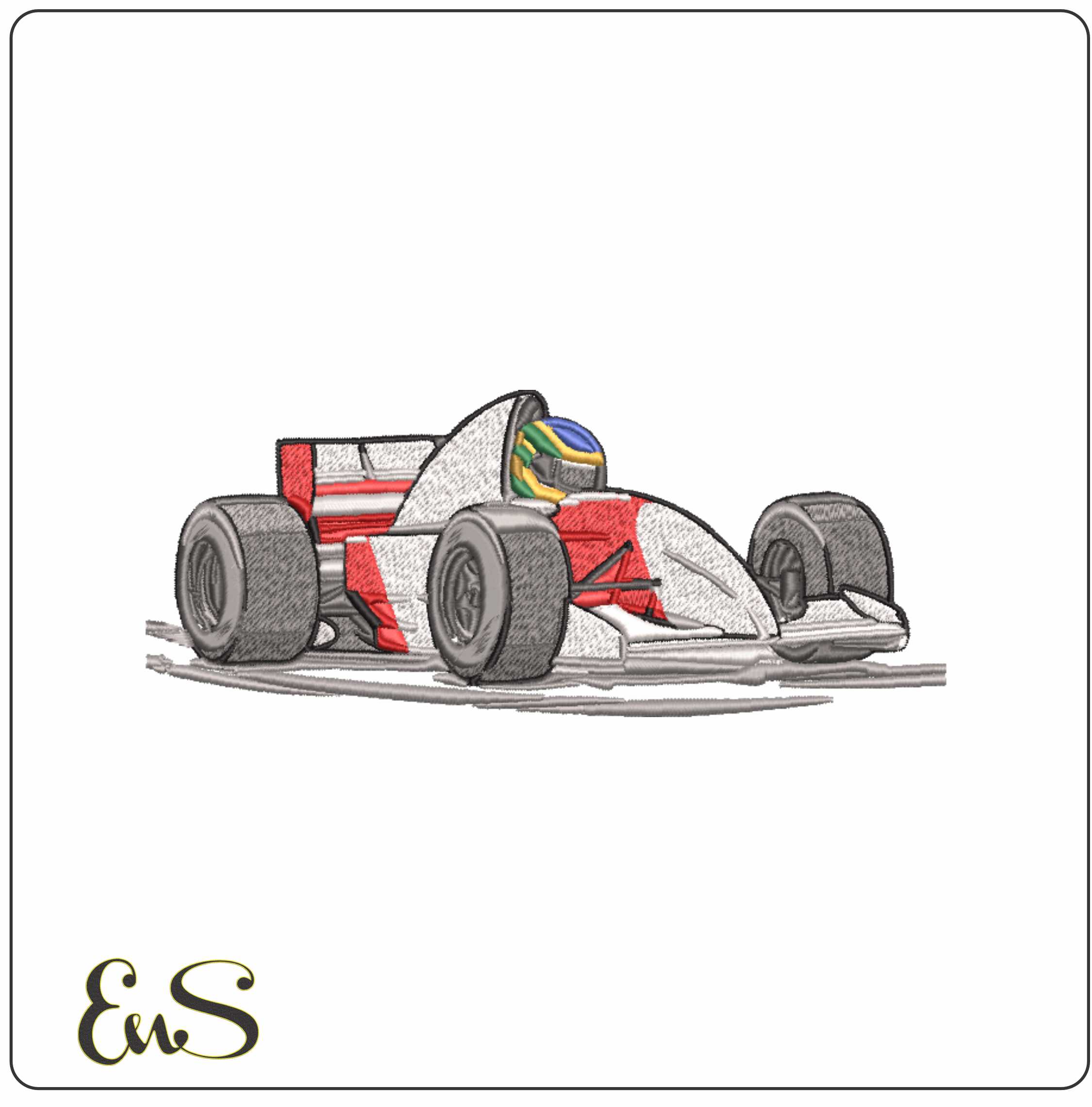 Senna Cartoon- Elegant embroidery design file - instant download