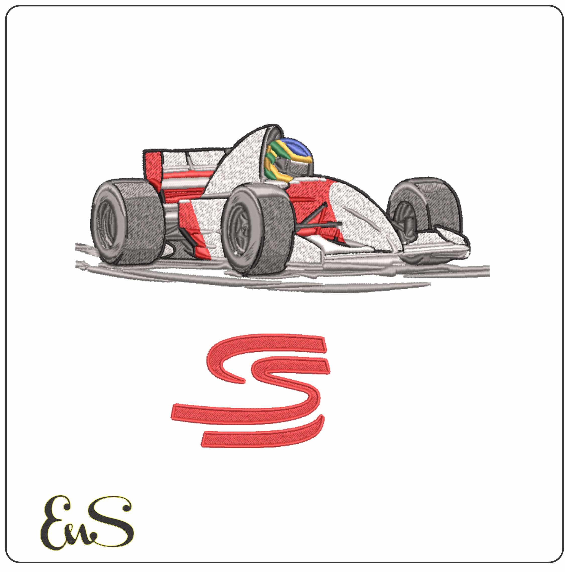 Senna Cartoon Ss machine embroidery design