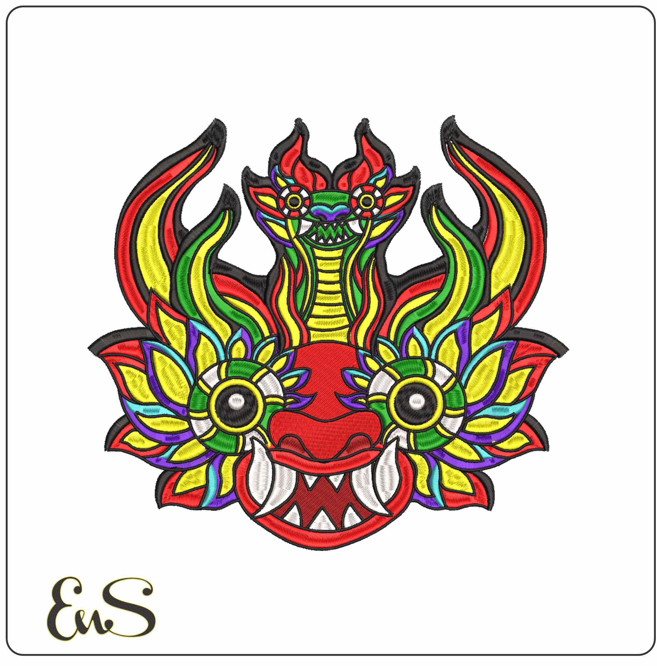 South American Ayni Puzzles- Elegant embroidery design file - instant download