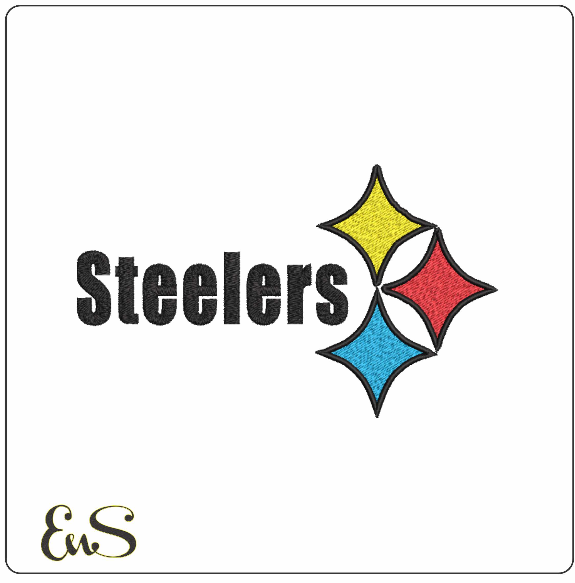 Steelers- Elegant embroidery design file - instant download