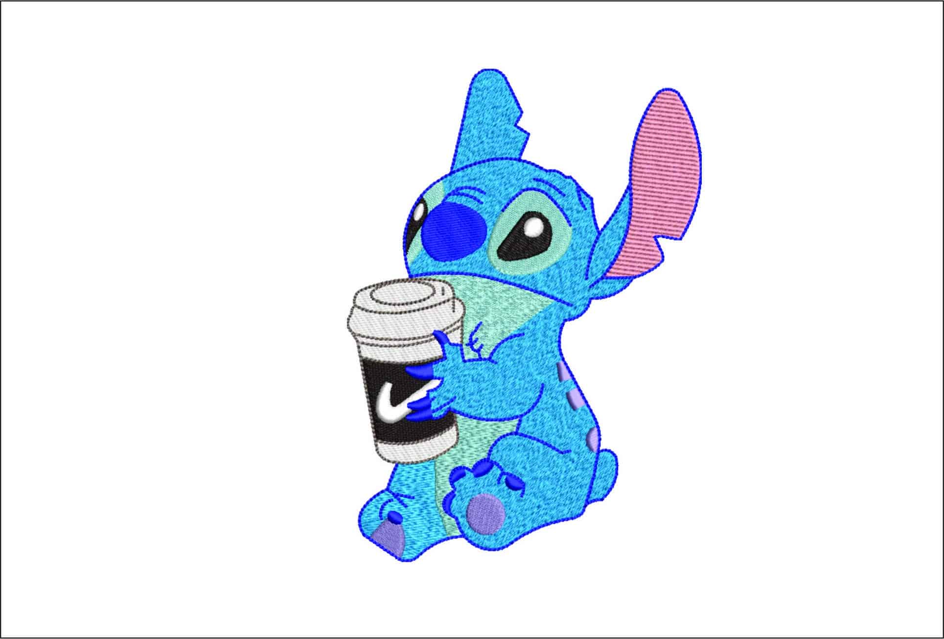Stitch- Elegant embroidery design file - instant download
