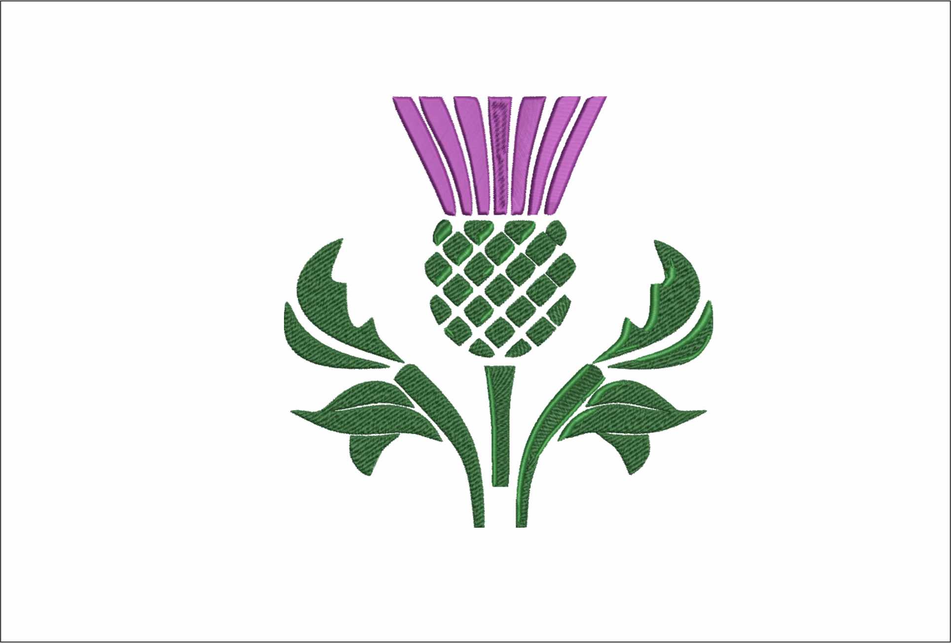 Thistle- Elegant embroidery design file - instant download