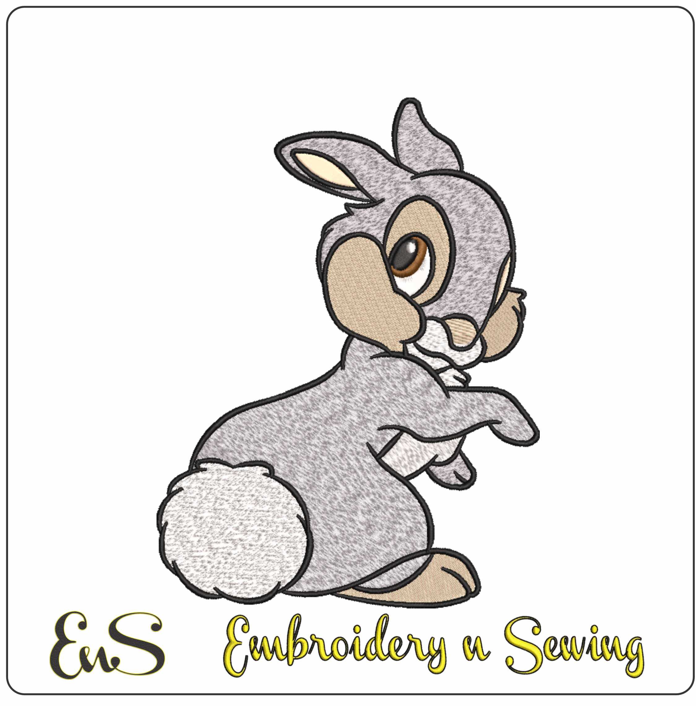 Thumper Disney- Elegant embroidery design file - instant download