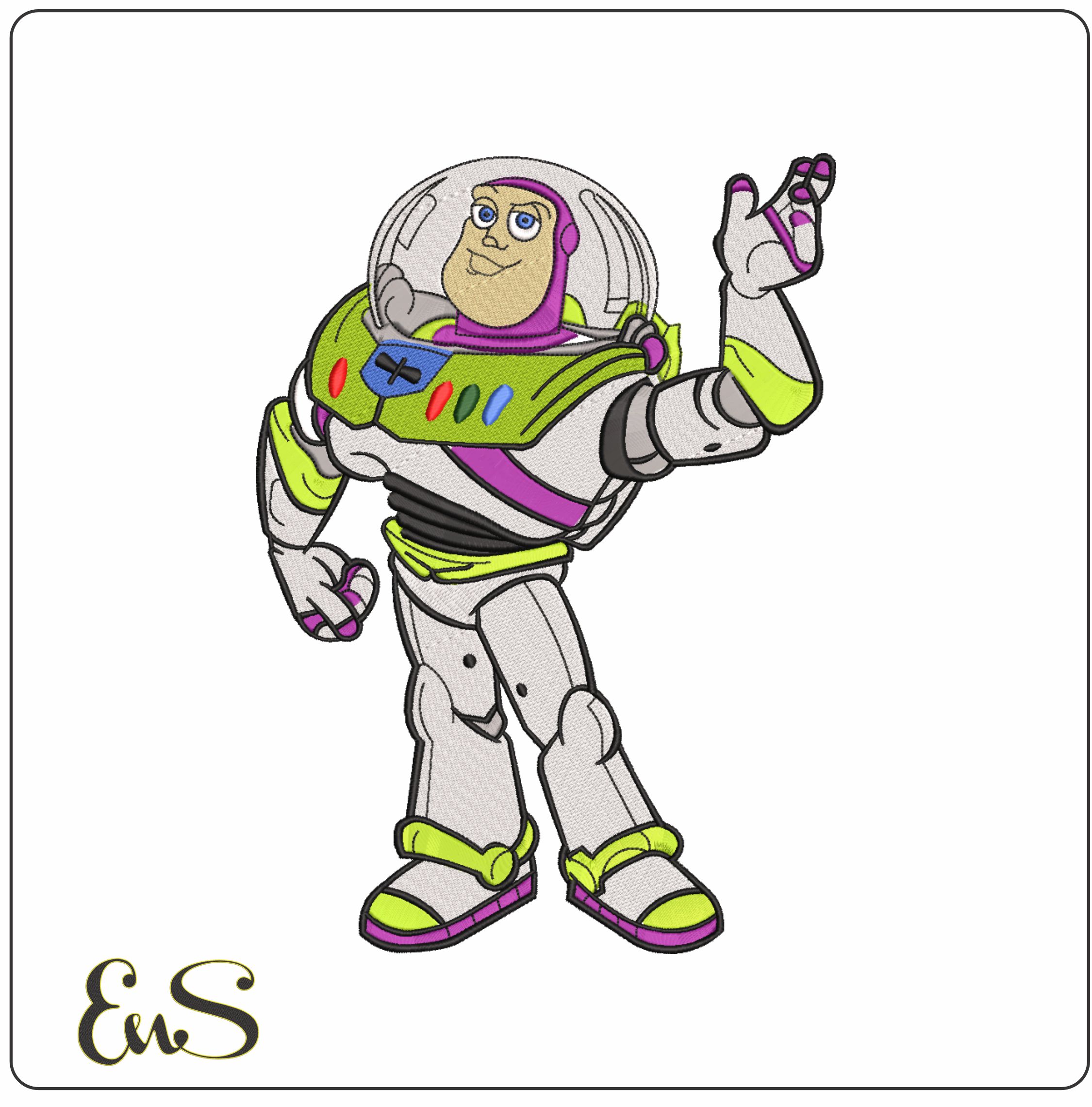 Toy Story Buzz Lightyear- Elegant embroidery design file - instant download