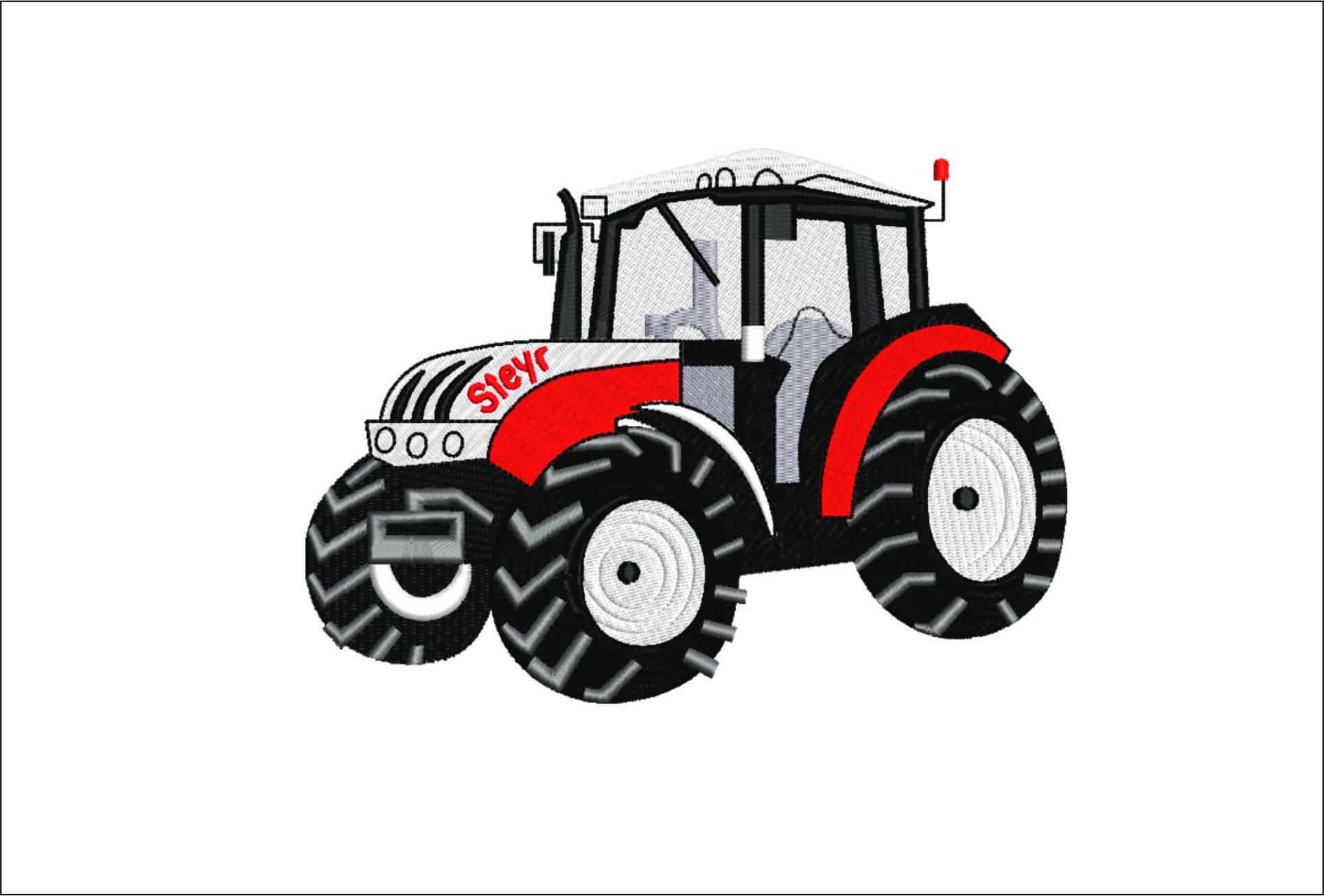 Tractor Steyr- Elegant embroidery design file - instant download