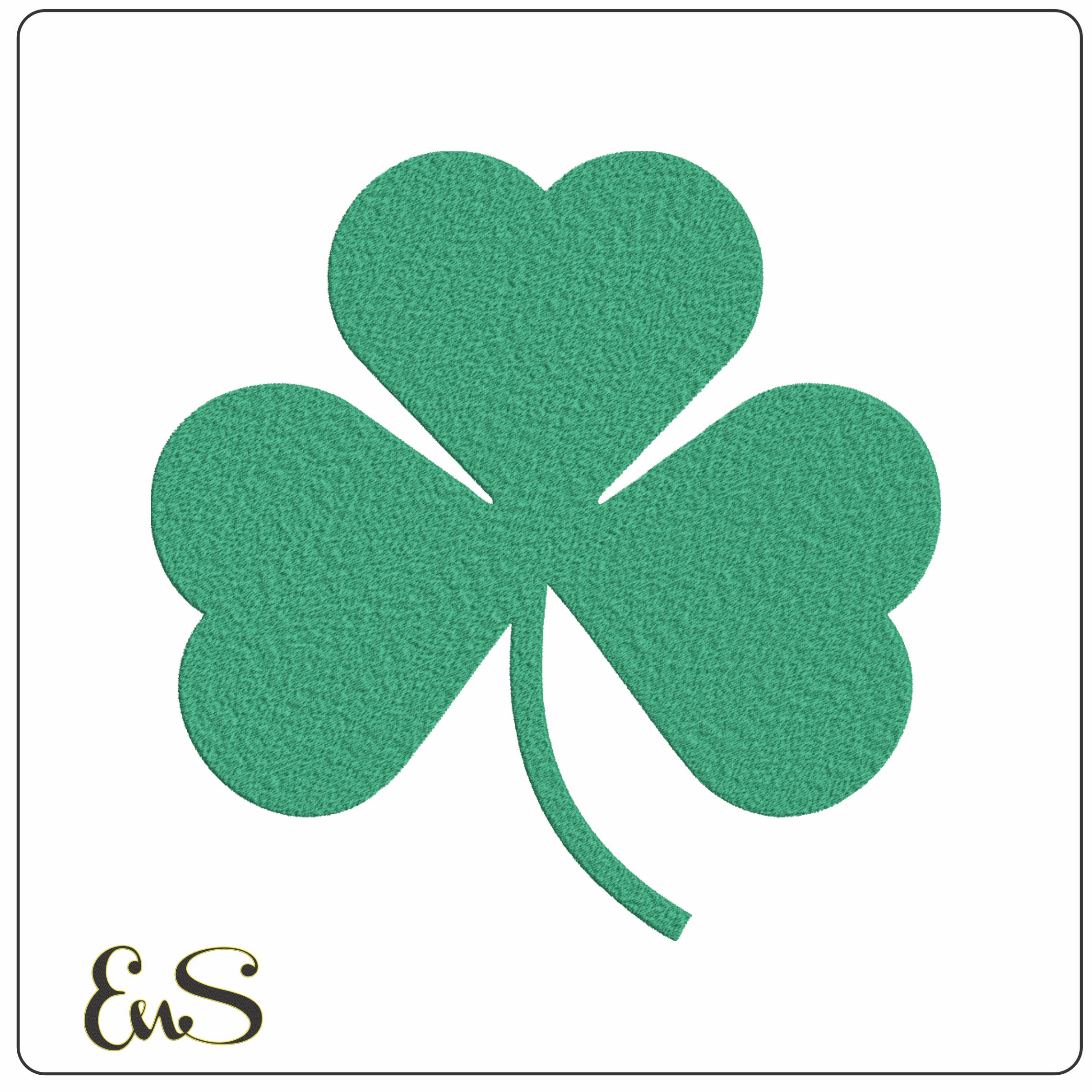 Celtic Clover- Elegant embroidery design file - instant download